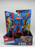 Superman action figure in packaging with DC Comics branding