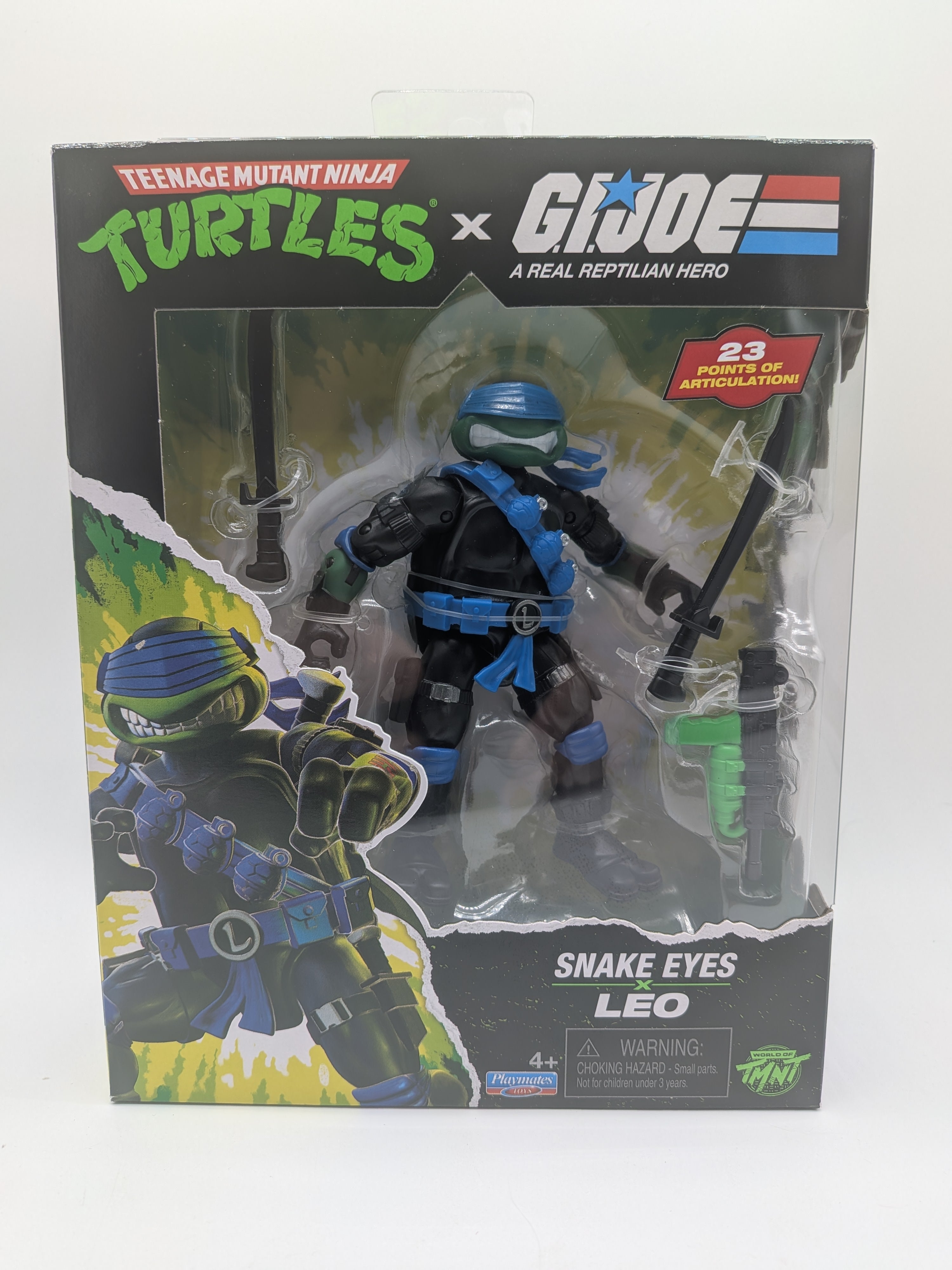 Teenage Mutant Ninja Turtles x G.I. Joe Leonardo x Snake Eyes Action Figure