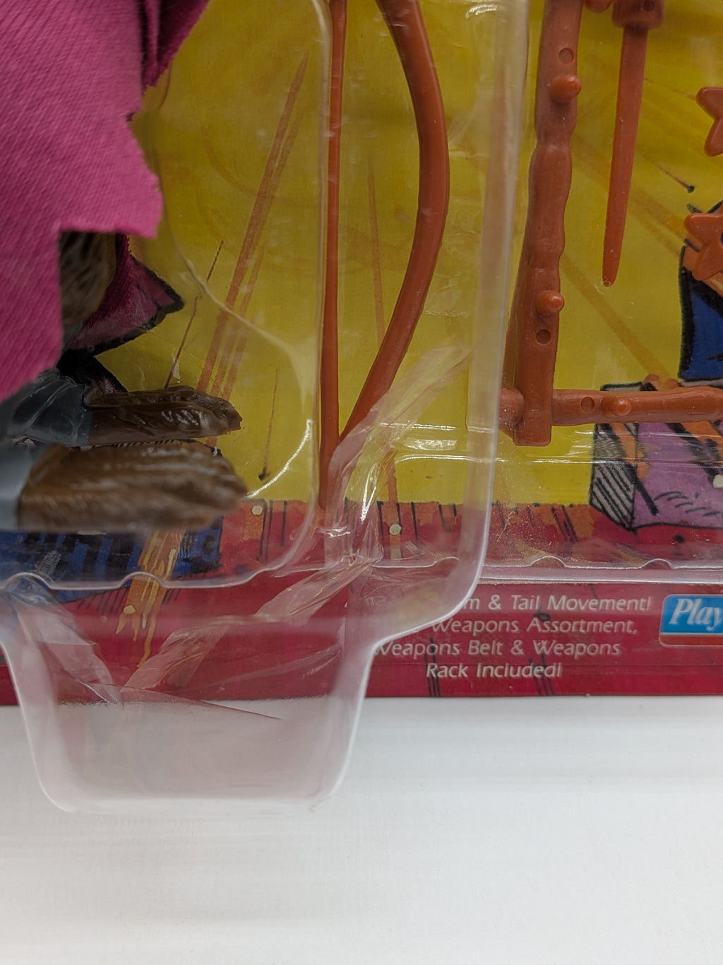 Playmates 1988 Teenage Mutant Ninja Turtles Splinter 10-Back Unpunched Action Figure