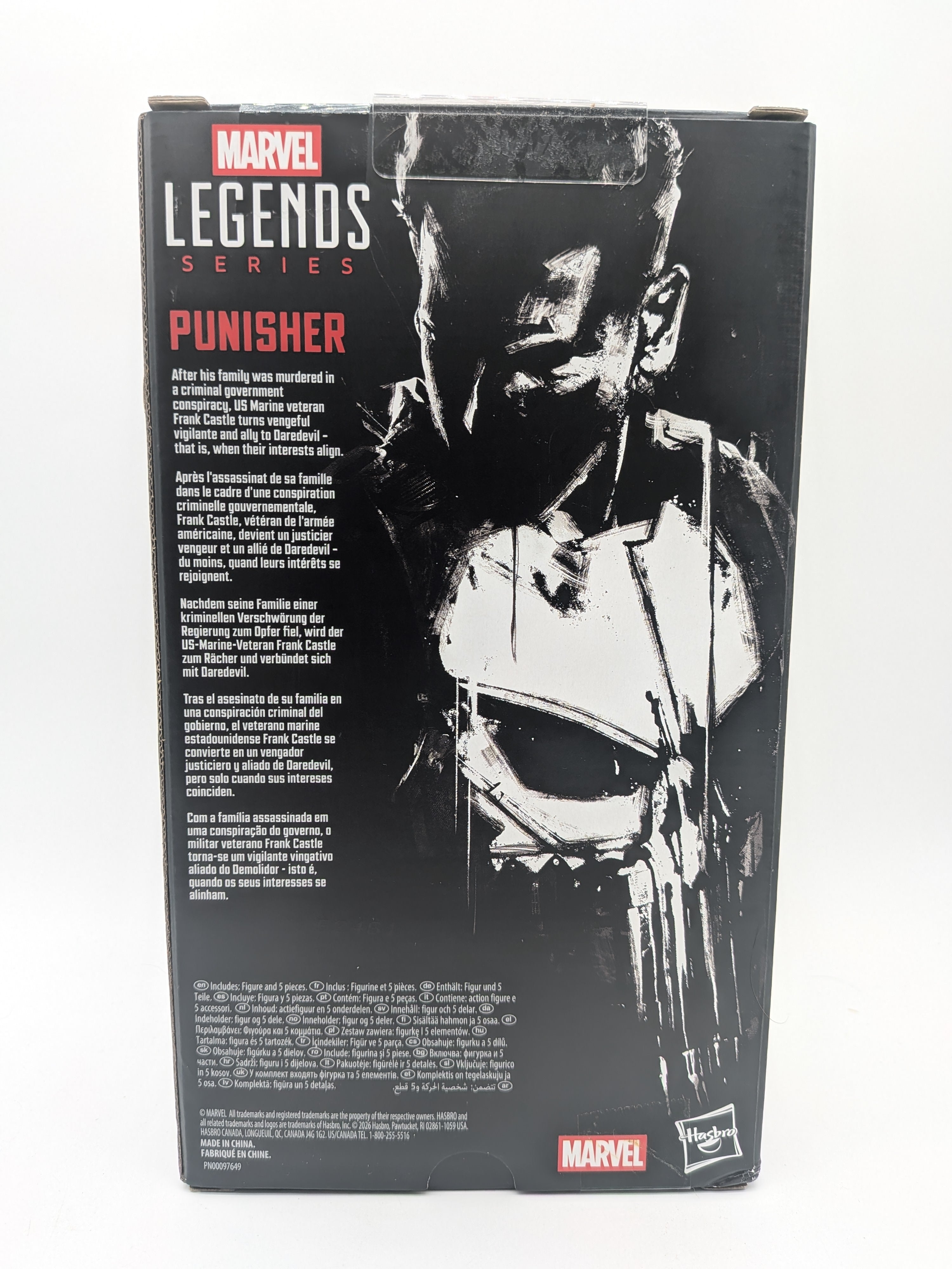 Hasbro 2026 Marvel Legends Series Daredevil Born Again Punisher Action Figure