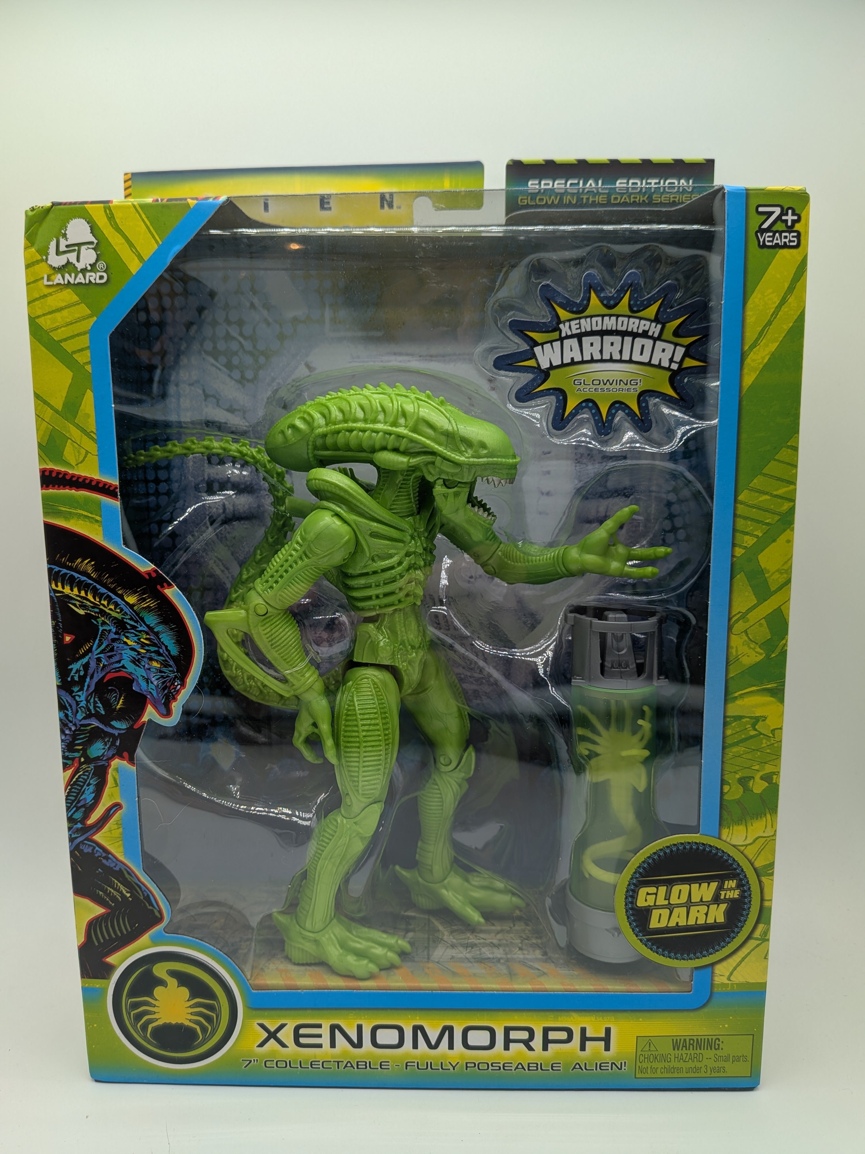 Lanard 2022 Alien Collection Glow in the Dark Xenomorph Action Figure