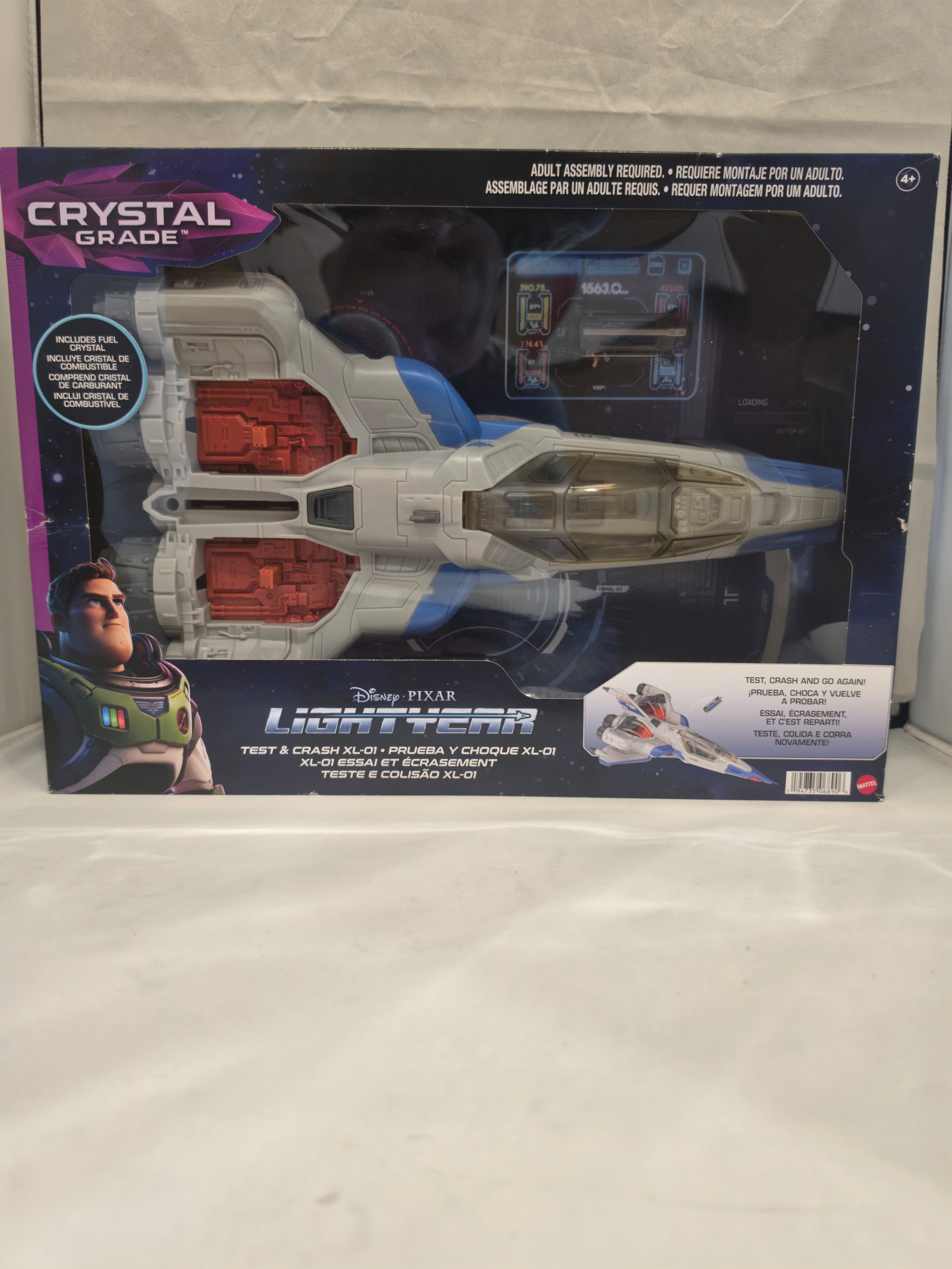 Mattel 2022 Disney Pixar Lightyear Crystal Grade Test & Crash XL-01 Spaceship