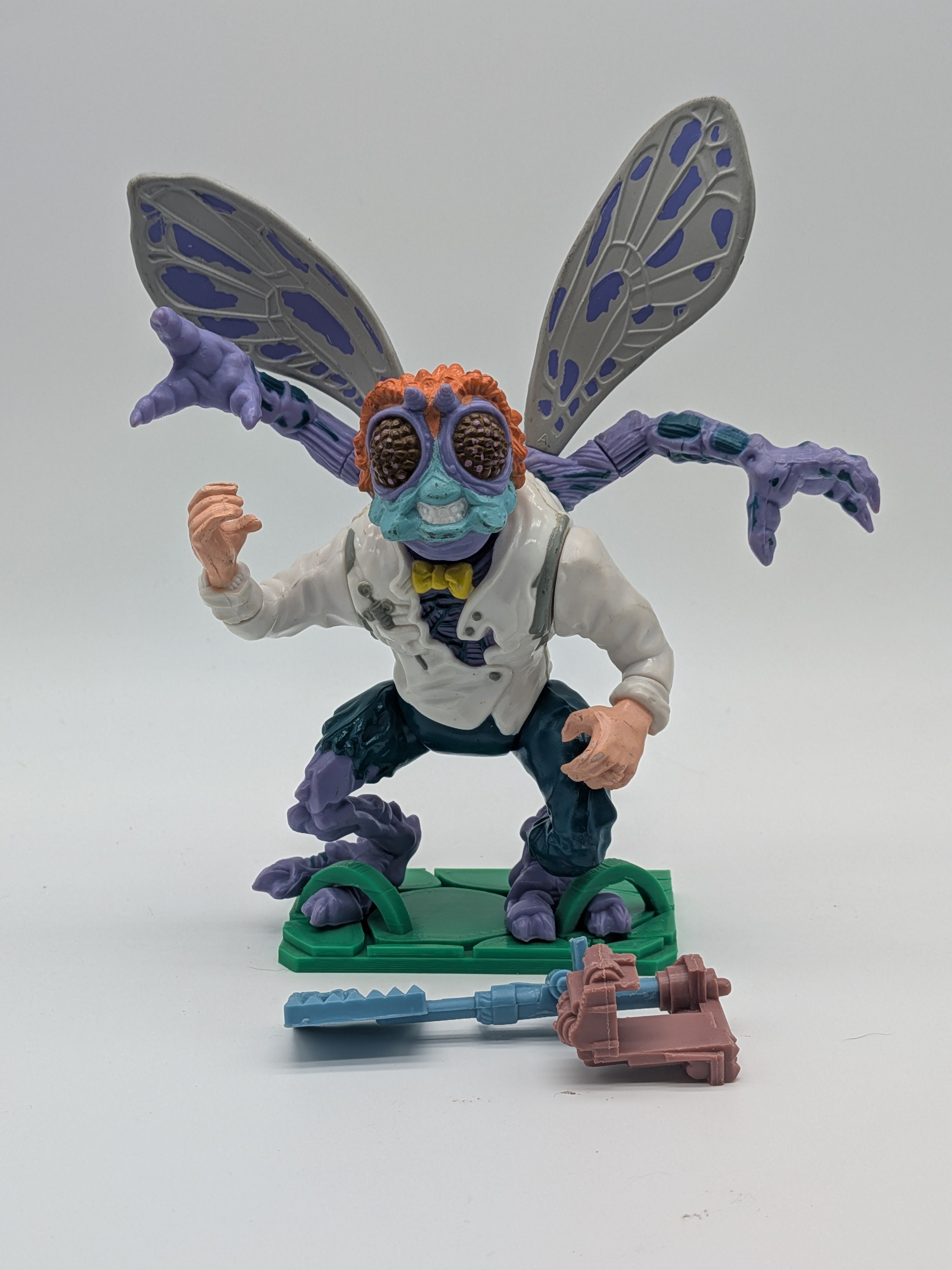 Playmates 1989 Teenage Mutant Ninja Turtles Baxter Stockman - Loose (Complete)