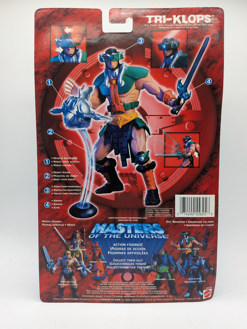 Mattel 2002 (200x) Masters of the Universe Tri-Klops Action Figure