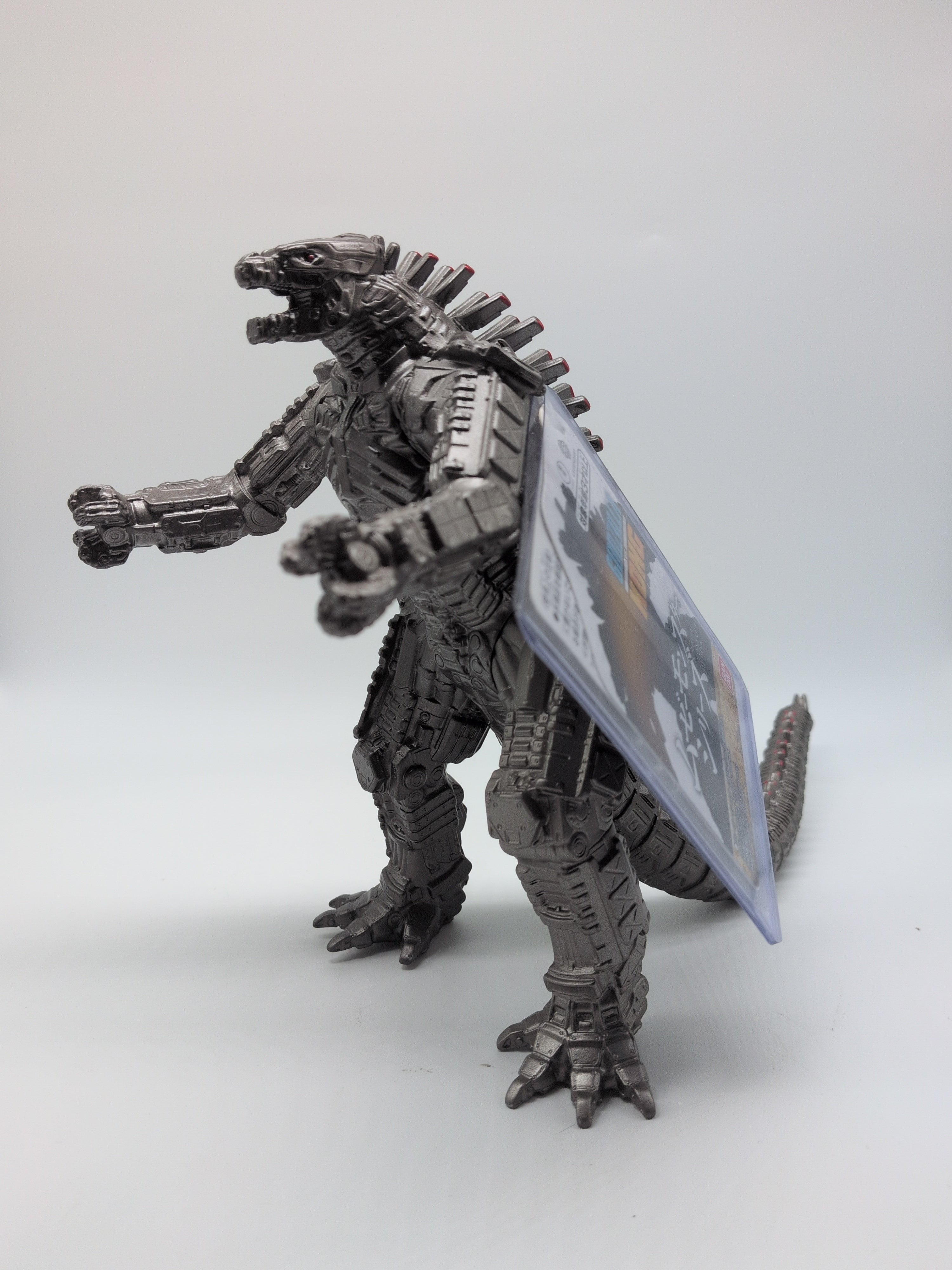 Photo of MechaGodzilla with Bandai tag on still