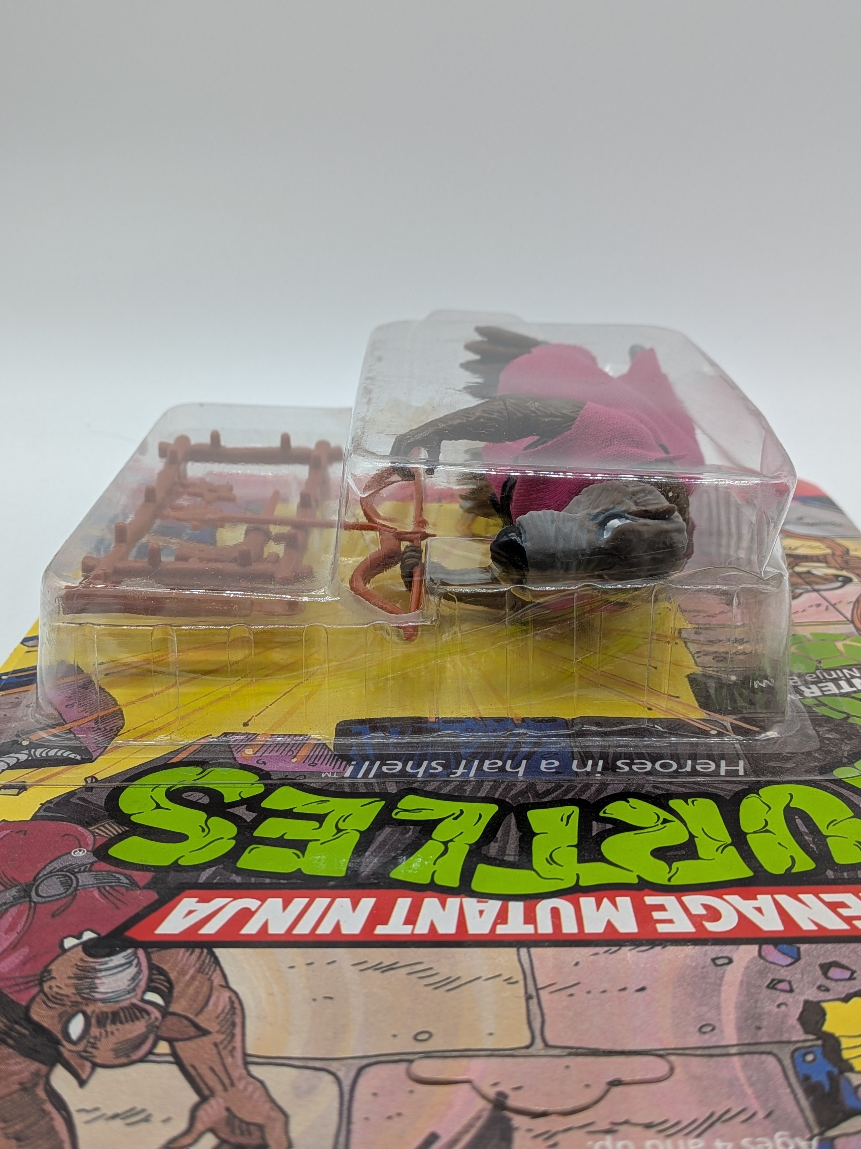 Playmates 1988 Teenage Mutant Ninja Turtles Splinter 10-Back Unpunched Action Figure