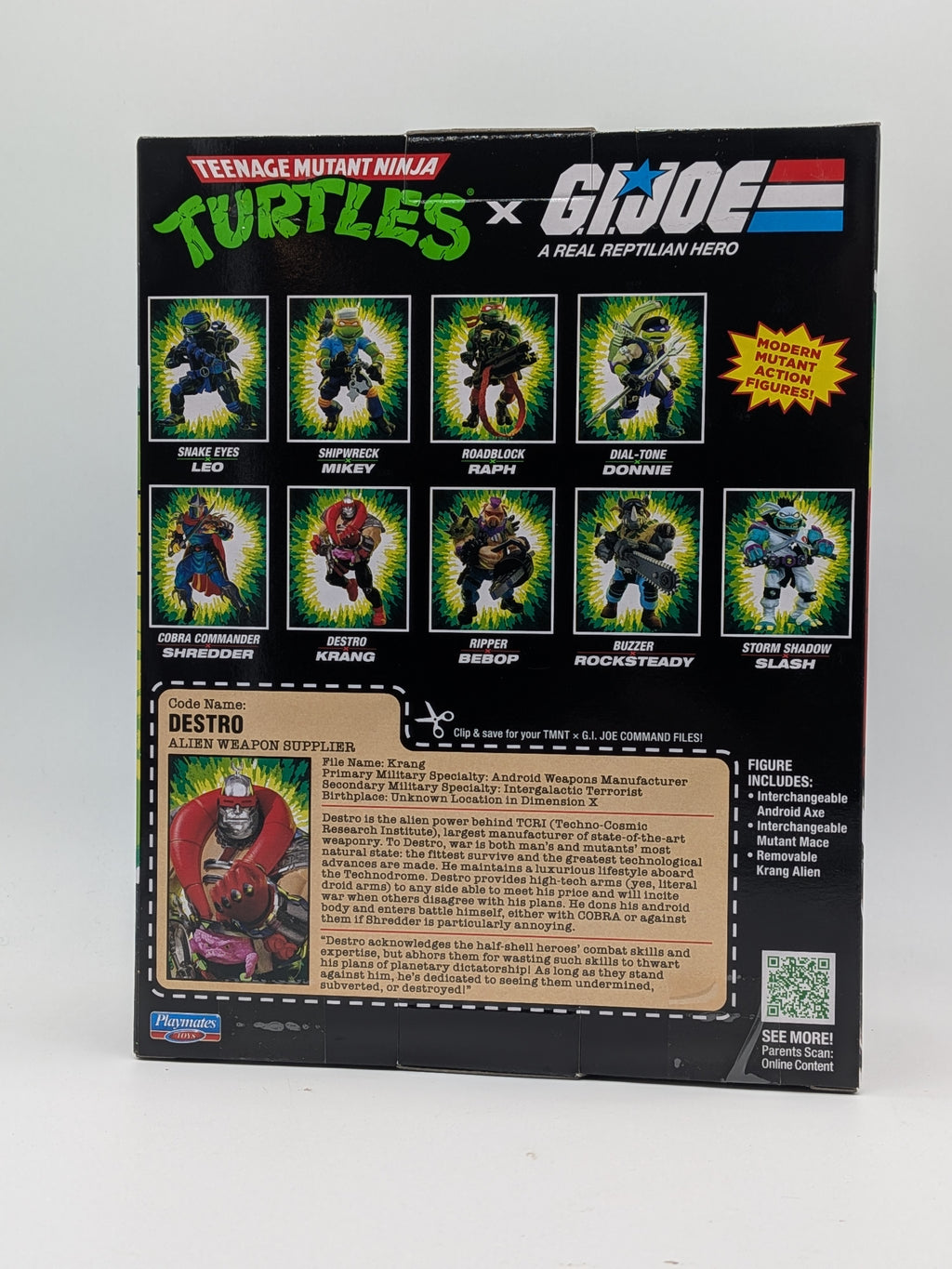 Teenage Mutant Ninja Turtles x G.I. Joe Krang Droid x Destro Action Figure