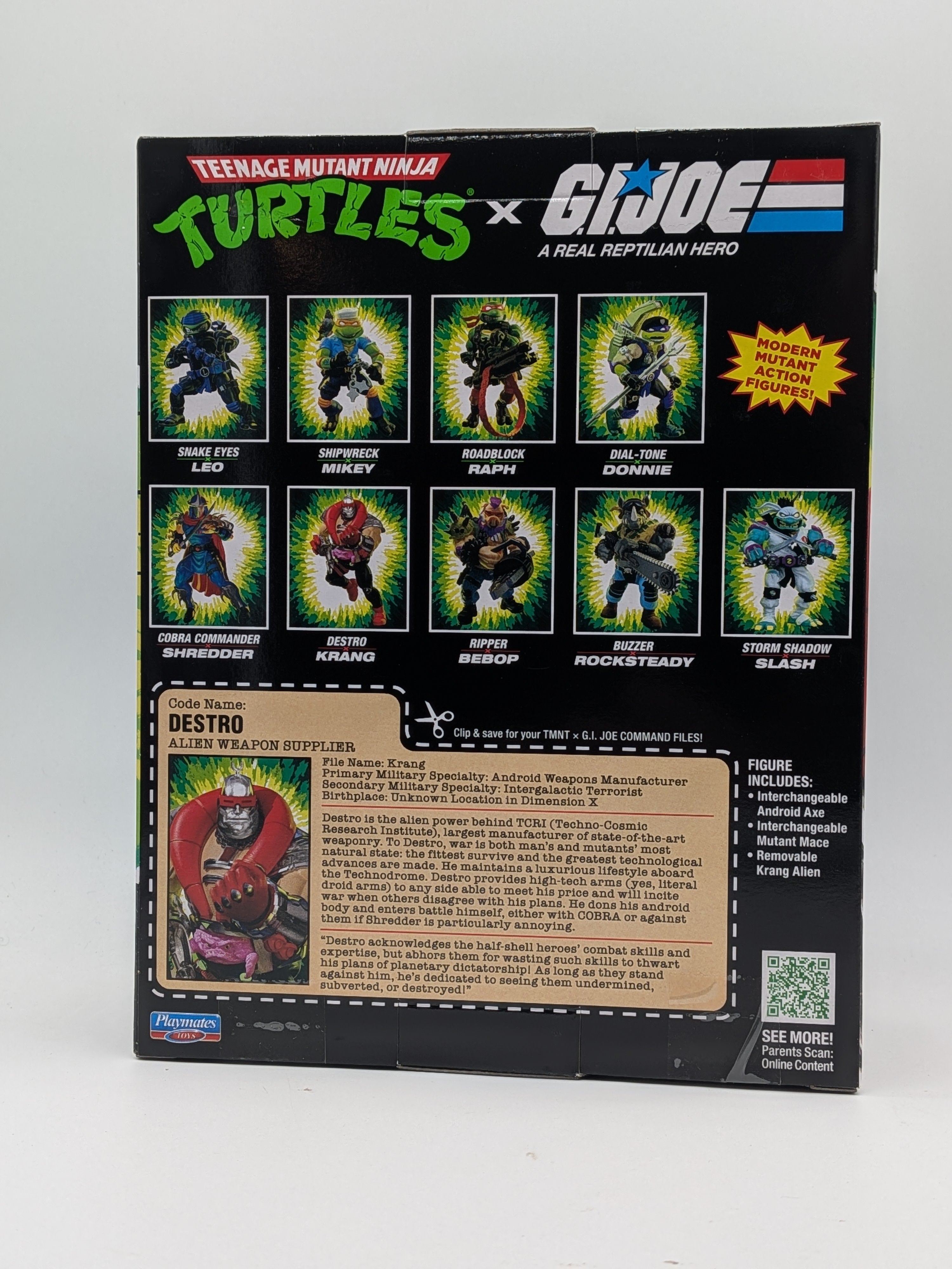 Teenage Mutant Ninja Turtles x G.I. Joe Krang Droid x Destro Action Figure