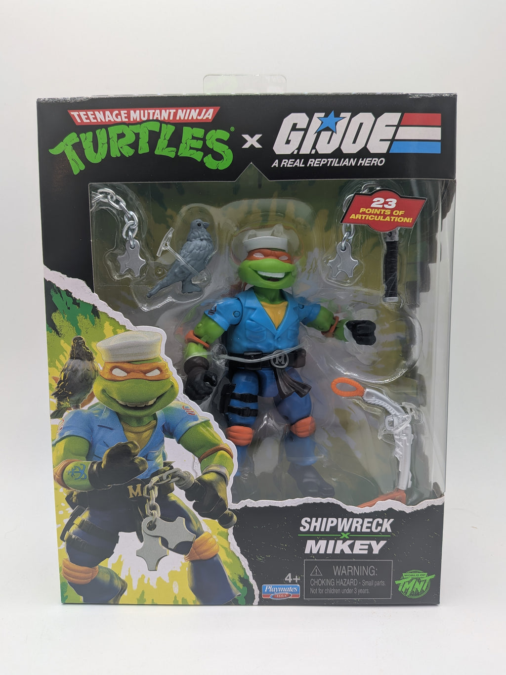 Teenage Mutant Ninja Turtles x G.I. Joe Mikey x Shipwreck Action Figure