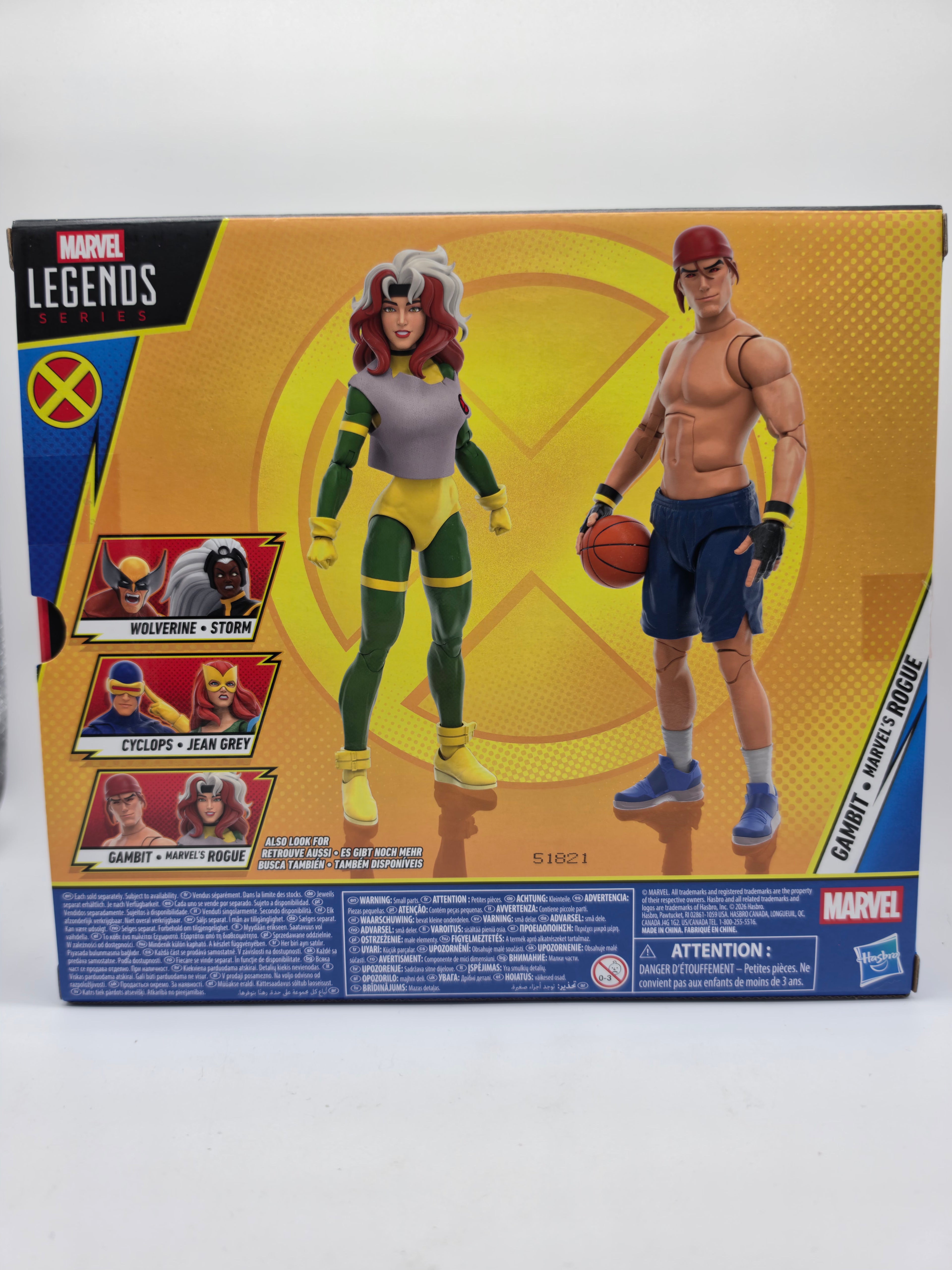 Hasbro 2024 Marvel Legends Series X-Men '97 Gambit & Marvel's Rogue 2-Pack