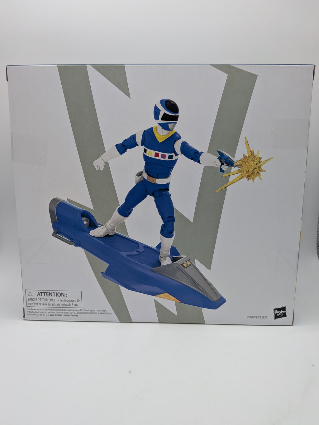 Hasbro 2022 Power Rangers Lightning Collection In Space Blue Ranger & Glider
