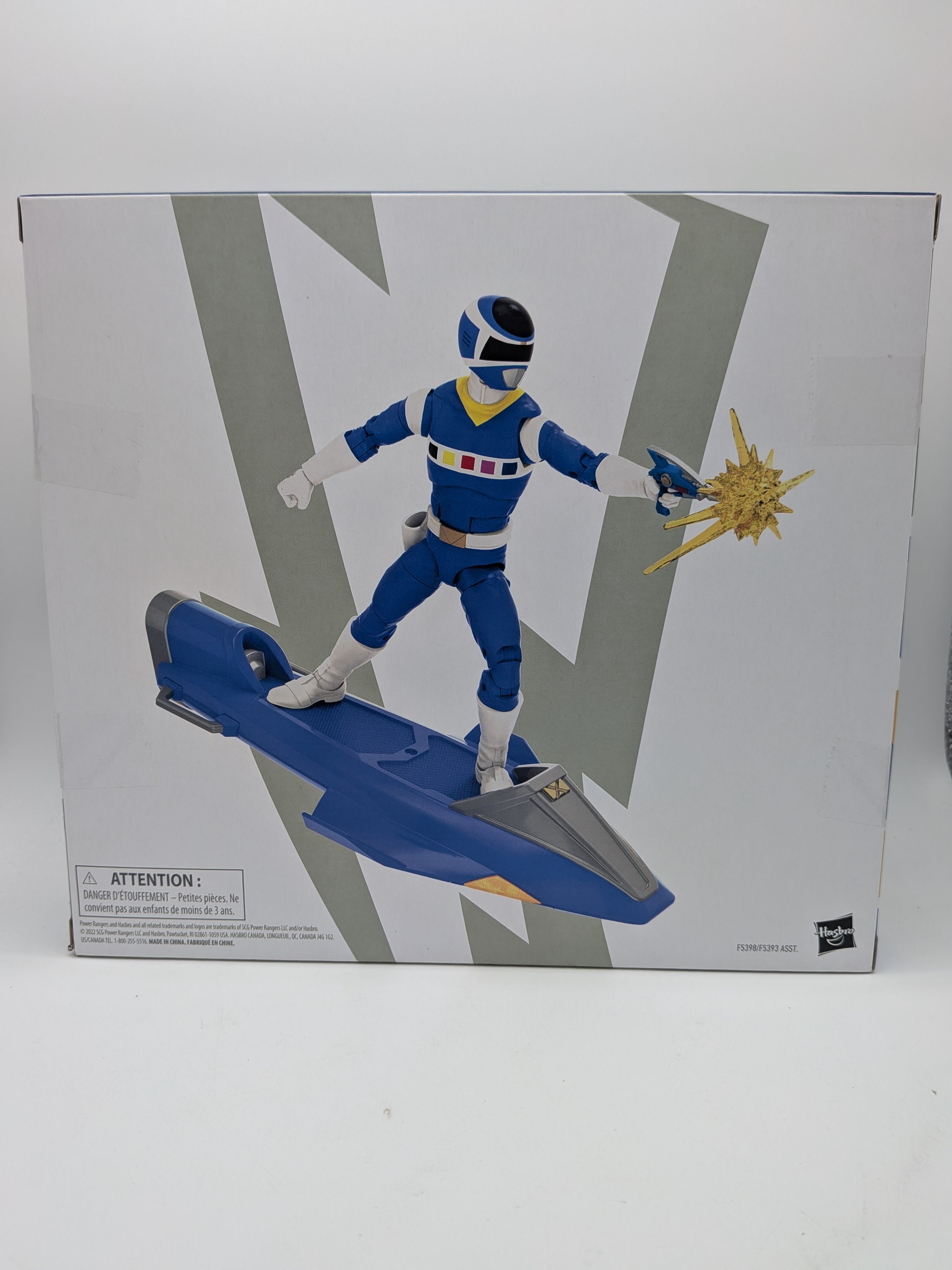 Hasbro 2022 Power Rangers Lightning Collection In Space Blue Ranger & Glider