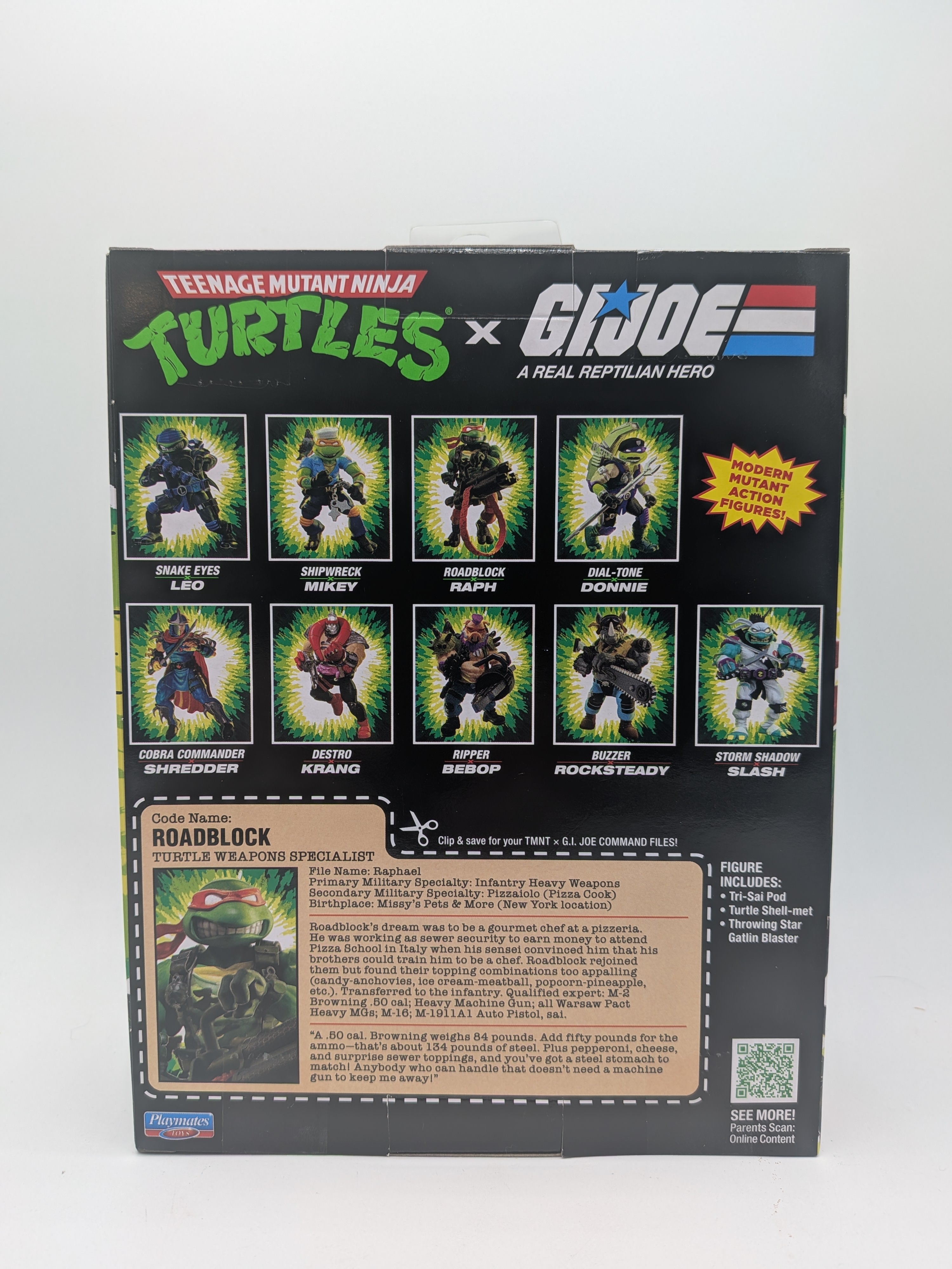 Teenage Mutant Ninja Turtles x G.I. Joe Raphael x Roadblock Action Figure