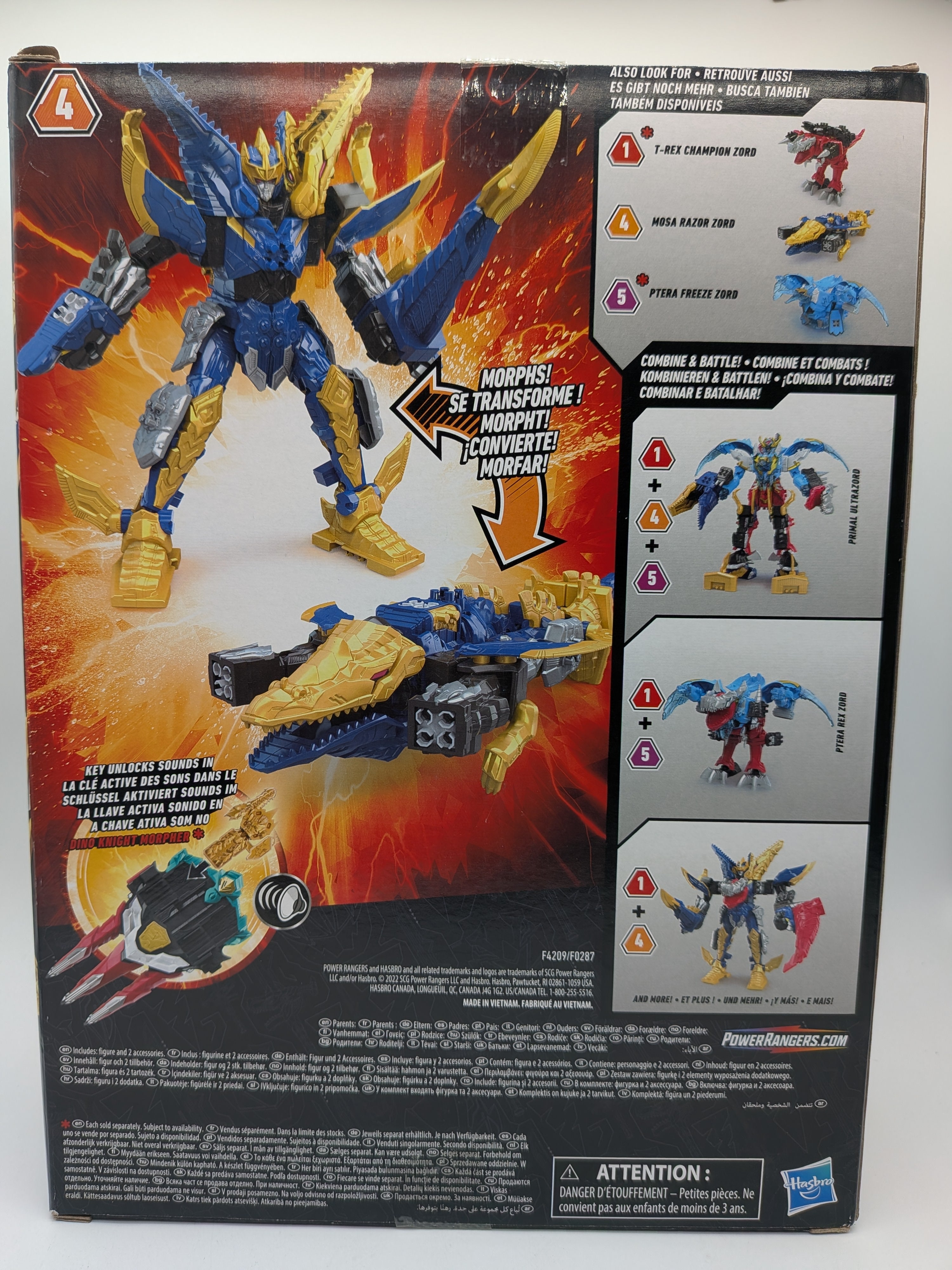 Hasbro 2021 Power Rangers Dino Fury Mosa Razor Zord