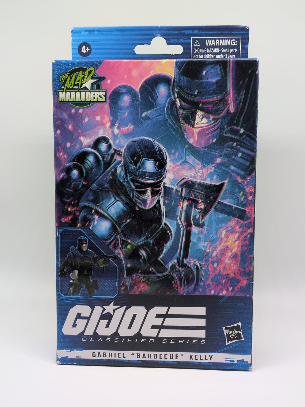 G.I. Joe action figure packaging with character illustration on a white background