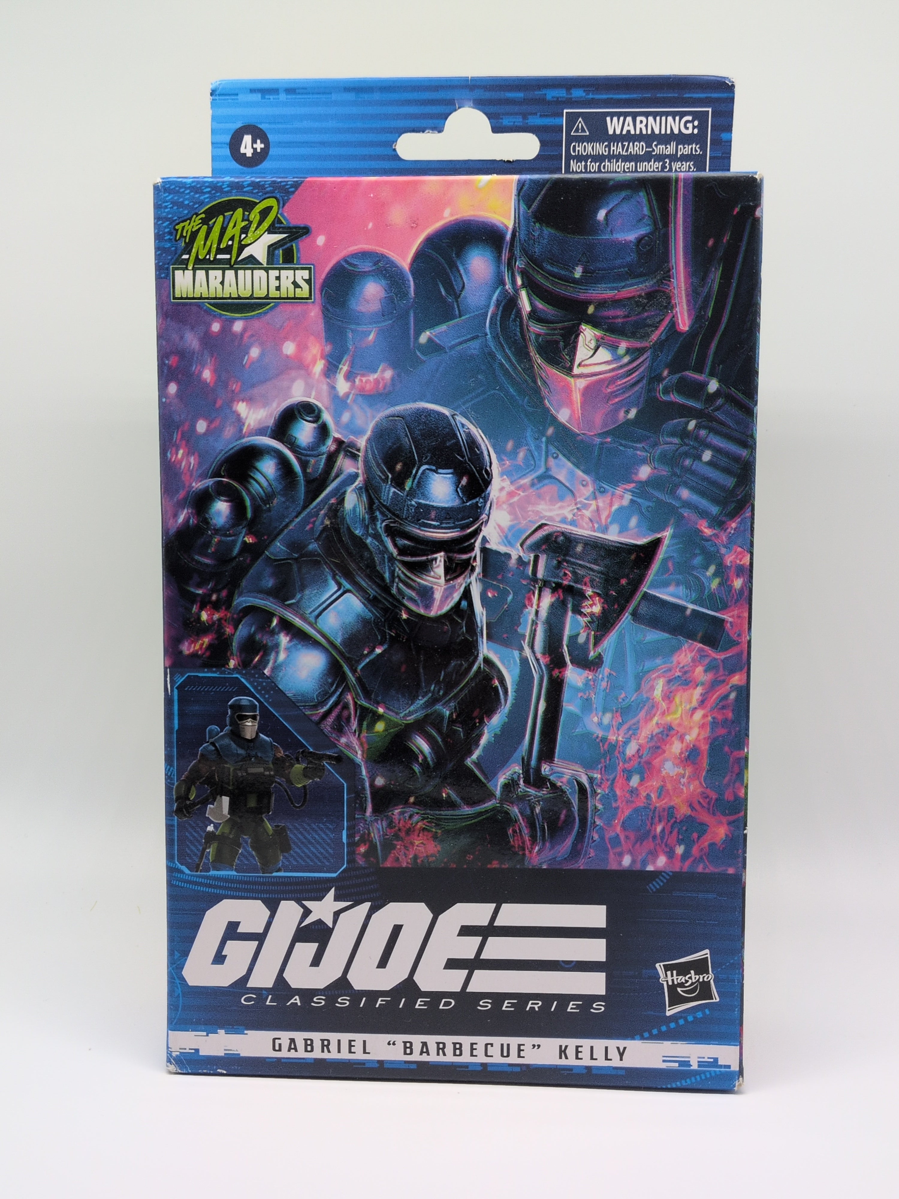 G.I. Joe action figure packaging with character illustration on a white background