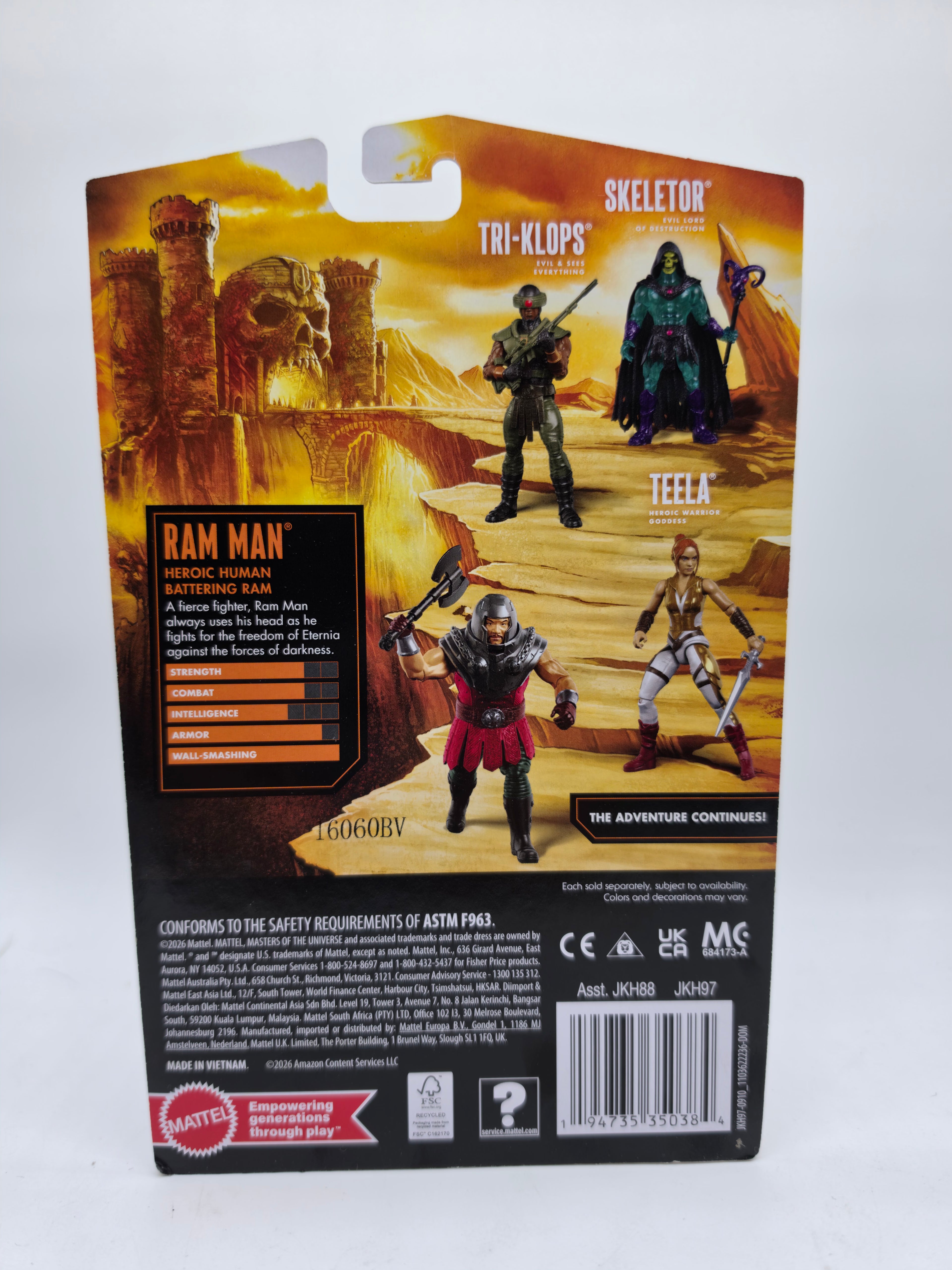 Mattel 2026 Masters of the Universe Kid Core Wave 4 Ram Man