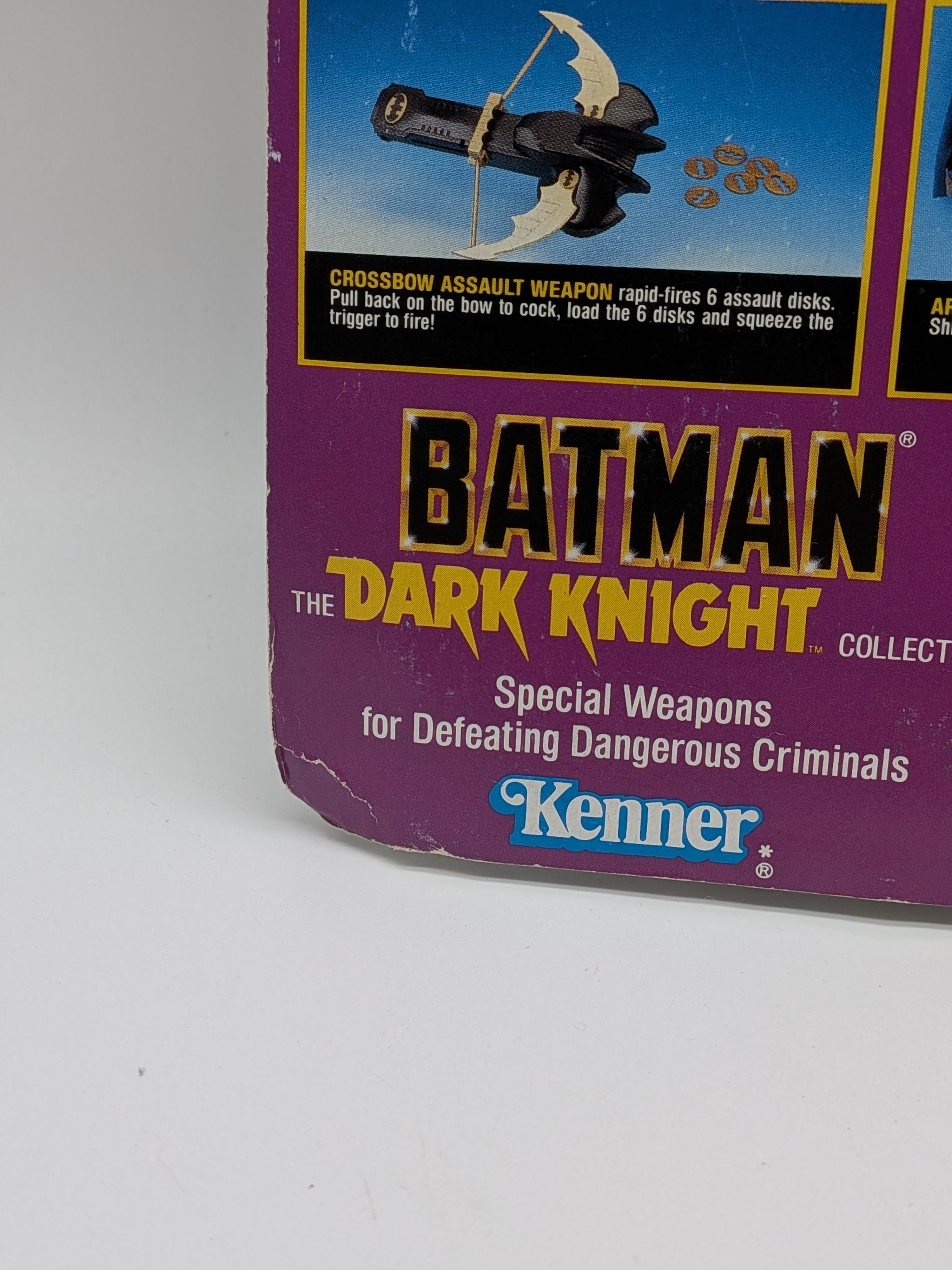 Kenner 1990 The Dark Knight Collection Thunderwhip Batman - Sealed On Card