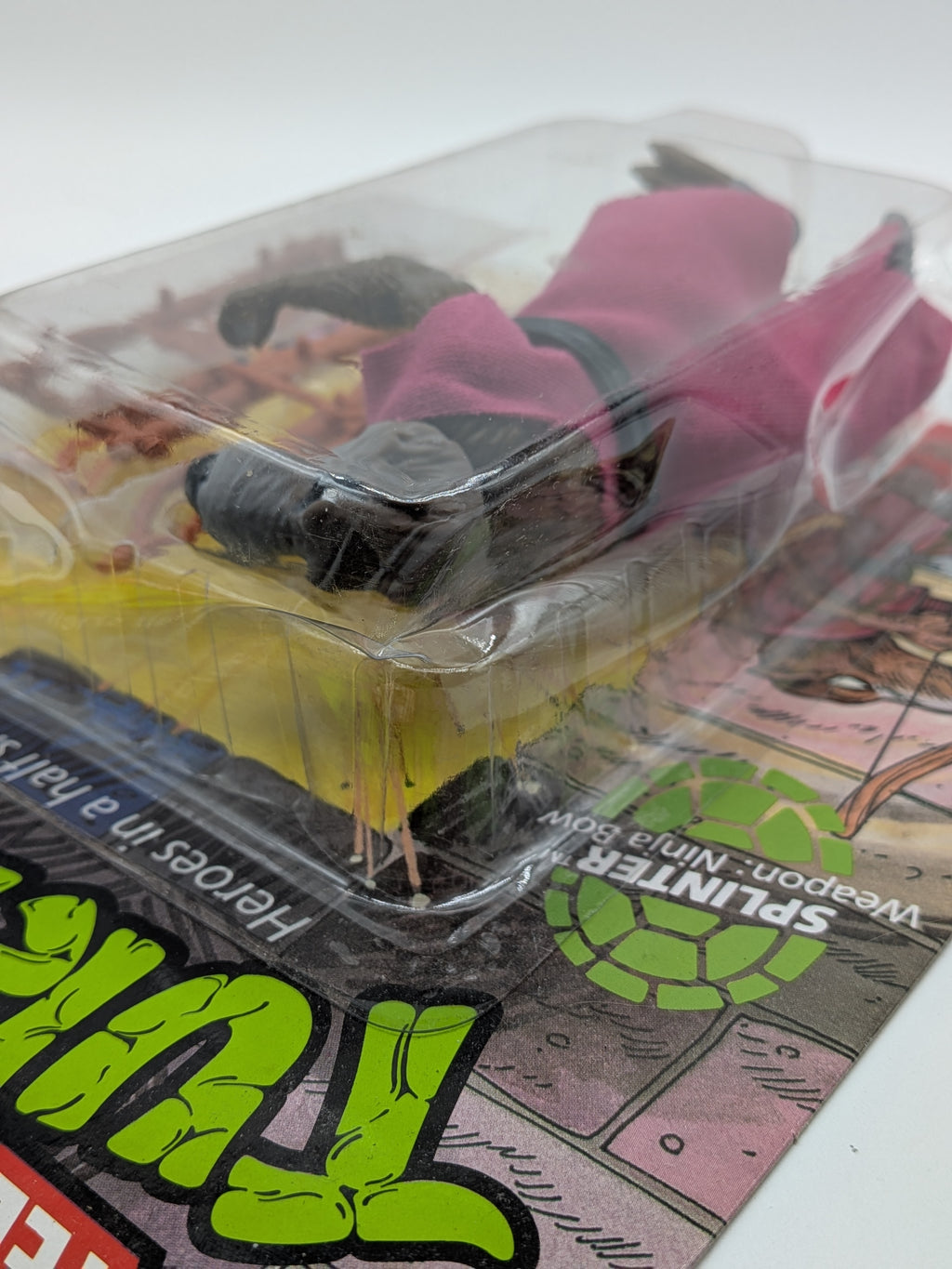 Playmates 1988 Teenage Mutant Ninja Turtles Splinter 10-Back Unpunched Action Figure