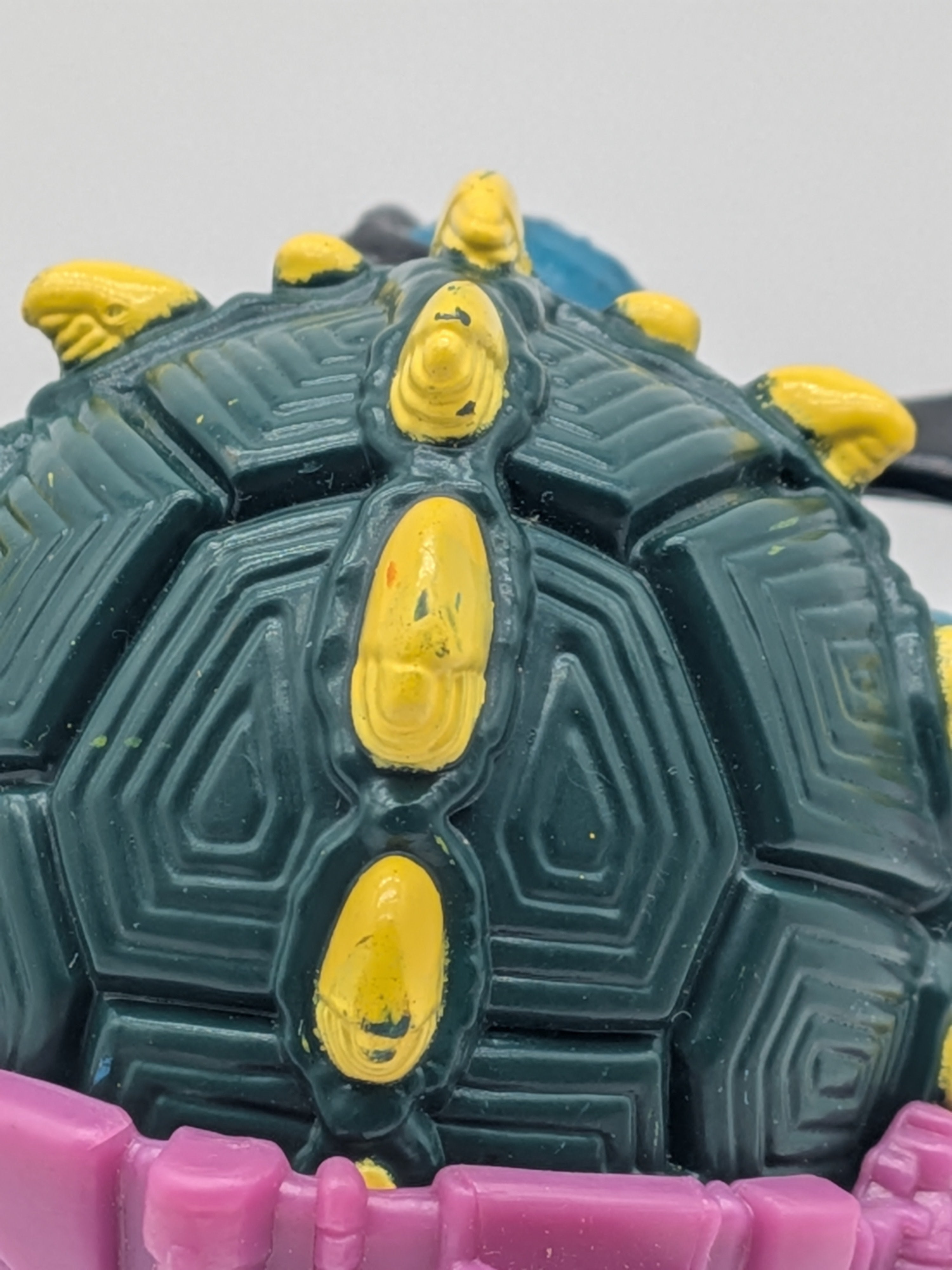 Playmates 1990 Teenage Mutant Ninja Turtles Slash Purple Belt Yellow "S" Complete