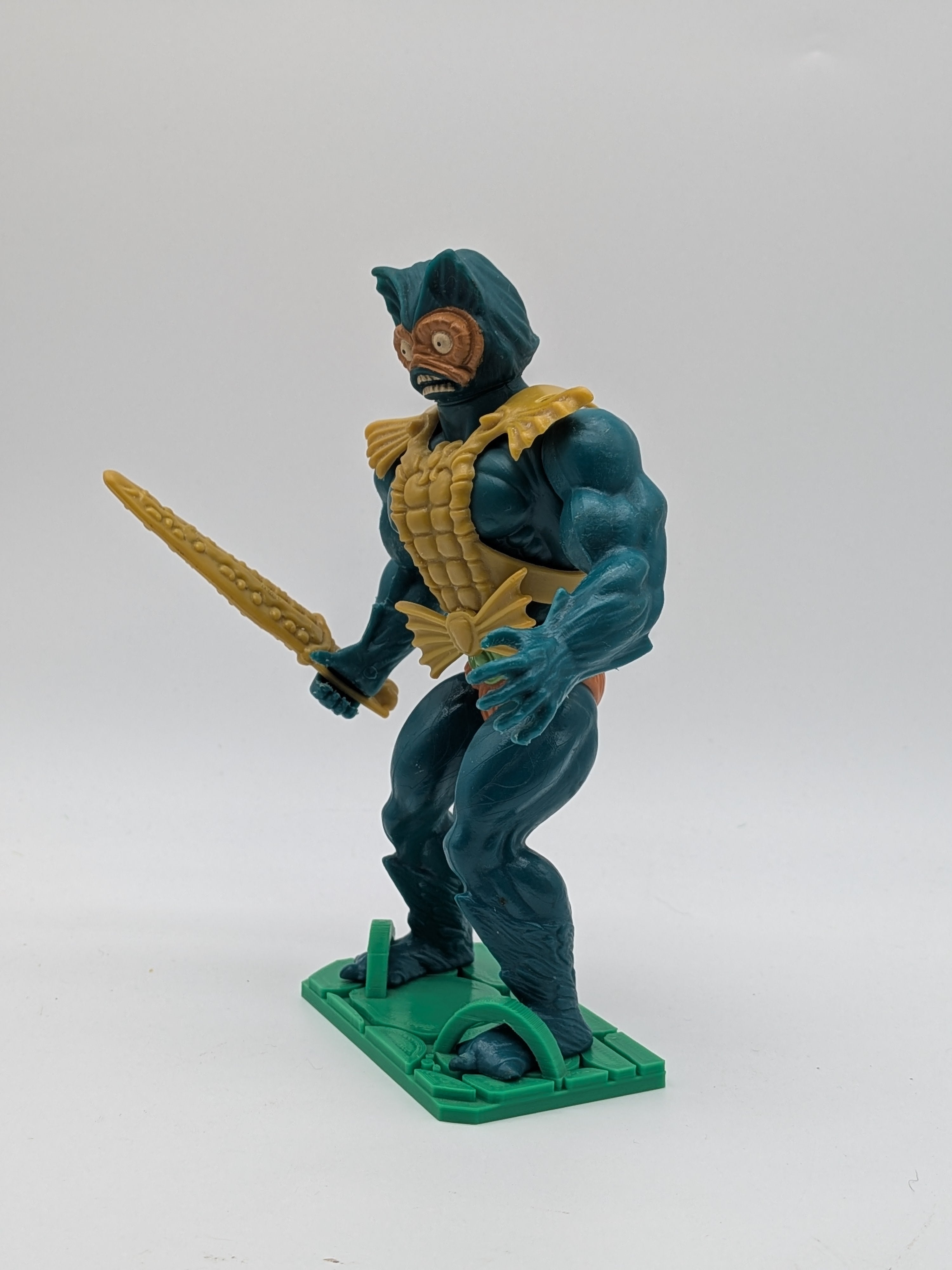 Mattel 1982 Masters of the Universe Mer-Man - Loose (Complete) Green Belt Variant
