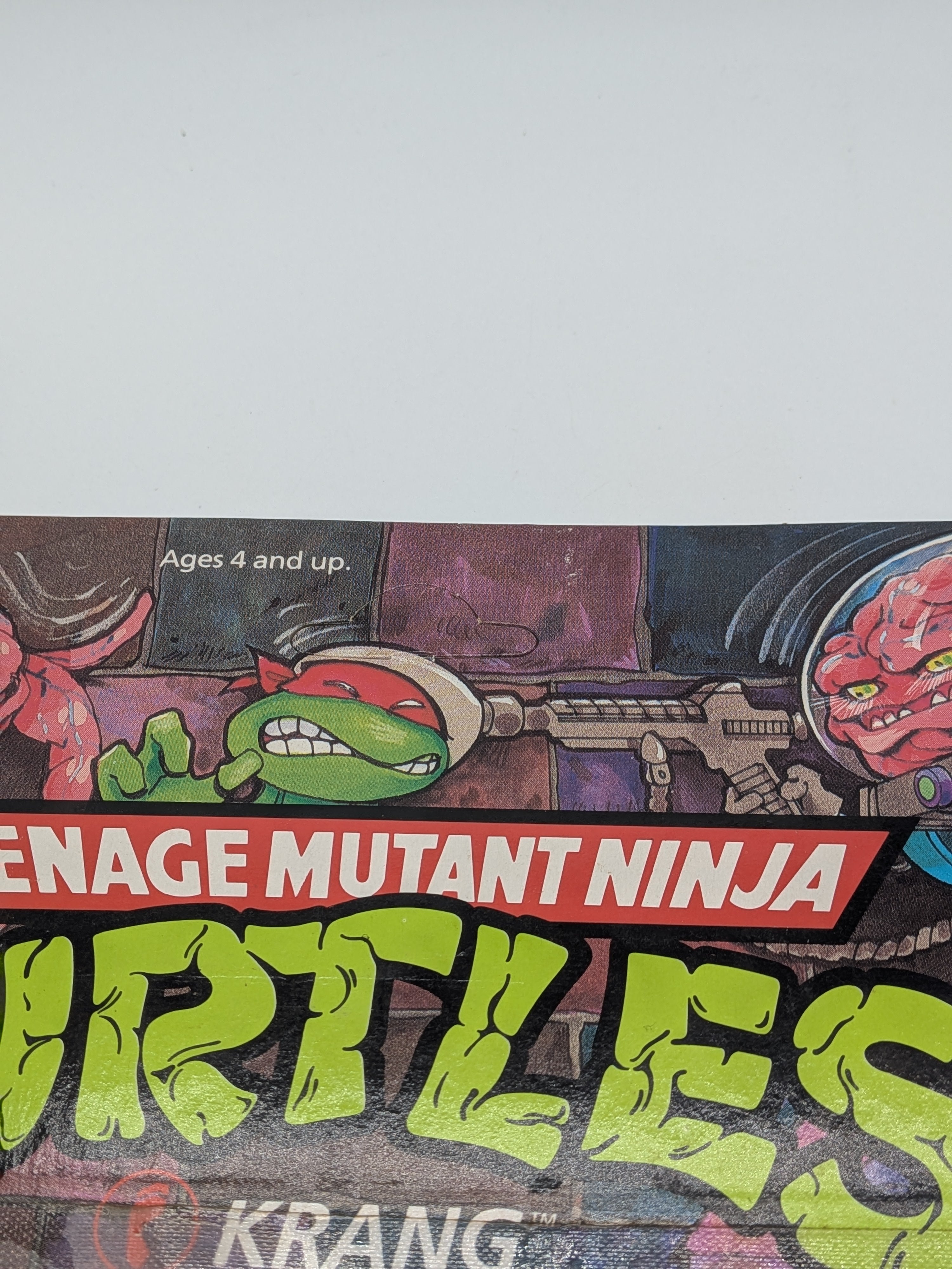 Playmates 1989 Teenage Mutant Ninja Turtles Krang - Sealed on Card