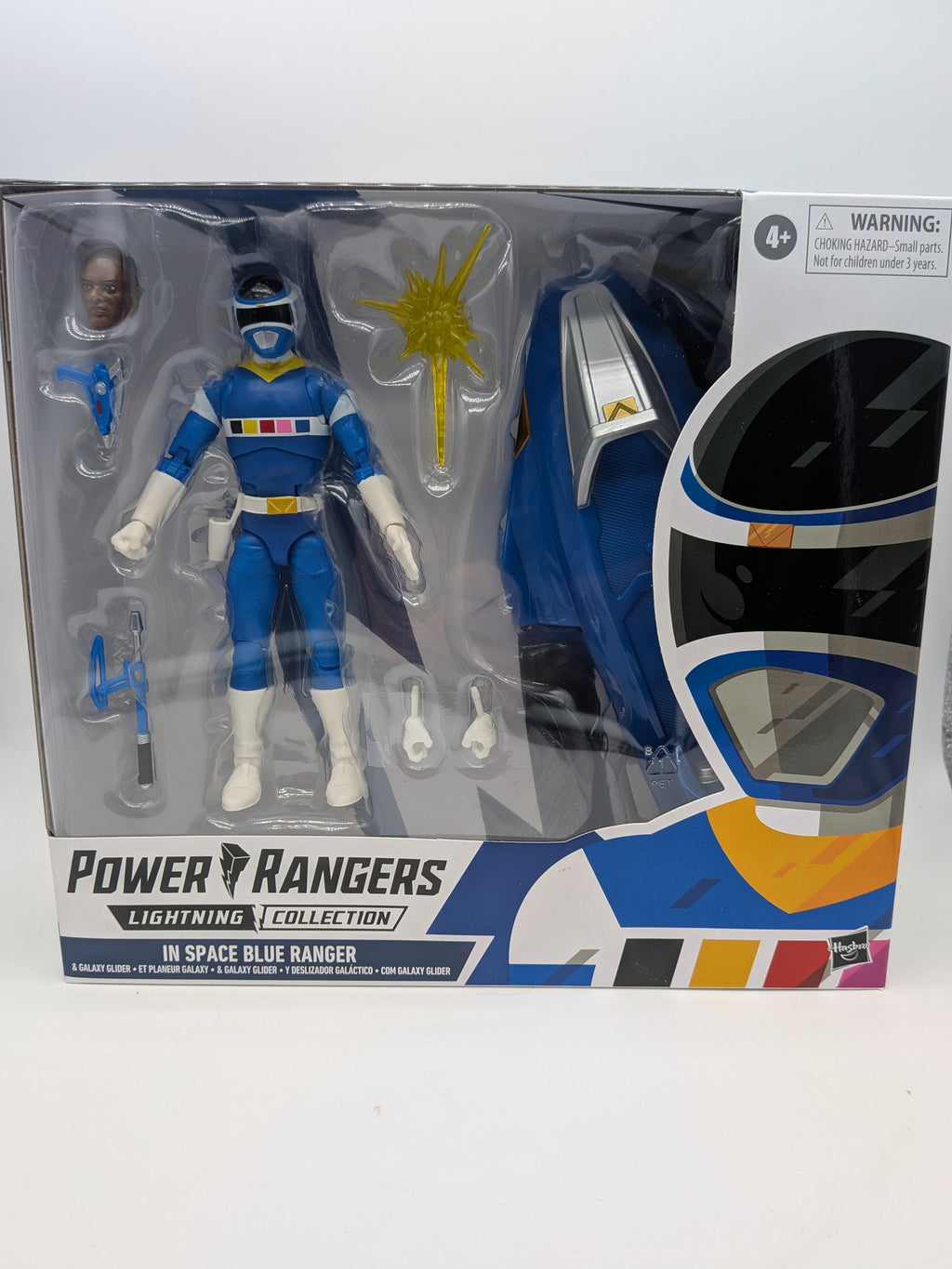 Hasbro 2022 Power Rangers Lightning Collection In Space Blue Ranger & Glider