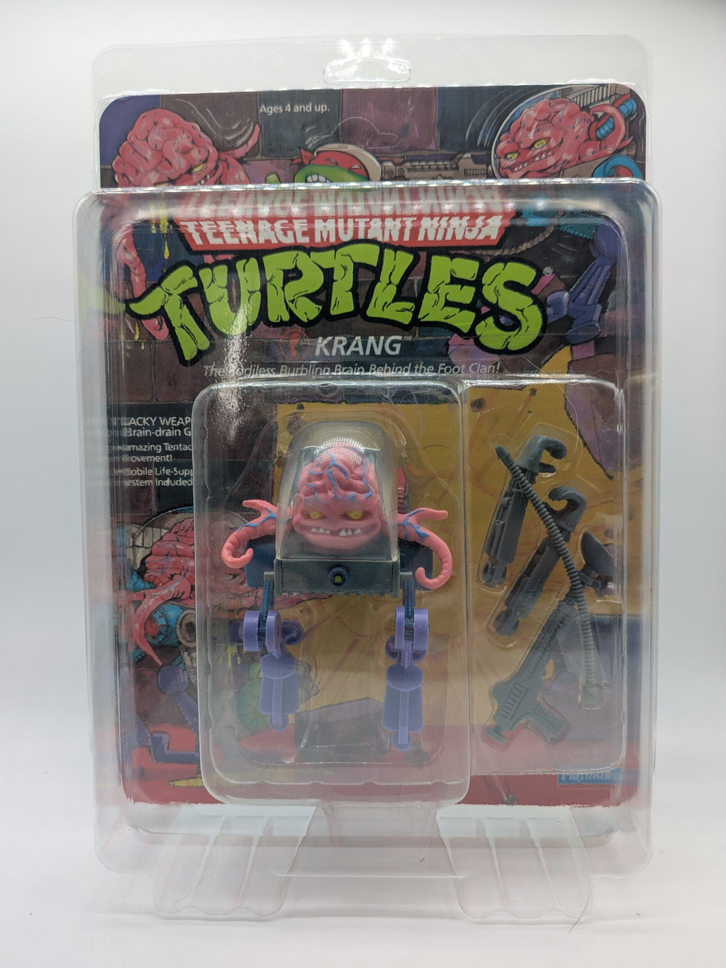Playmates 1989 Teenage Mutant Ninja Turtles Krang - Sealed on Card