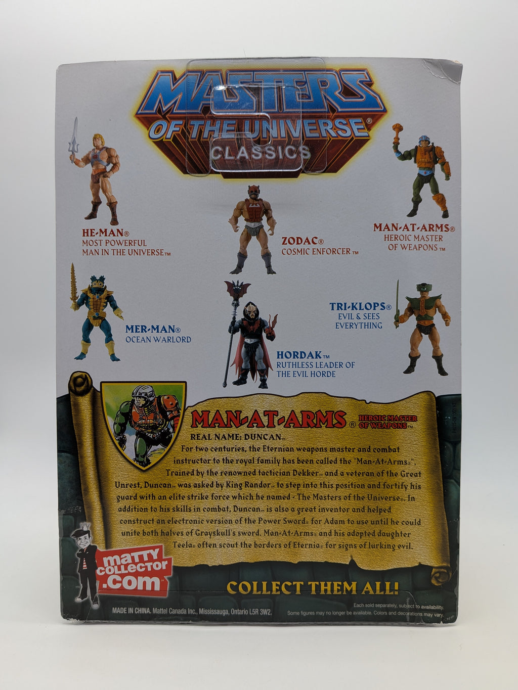 Mattel 2008 Masters of the Universe Classics Man-At-Arms