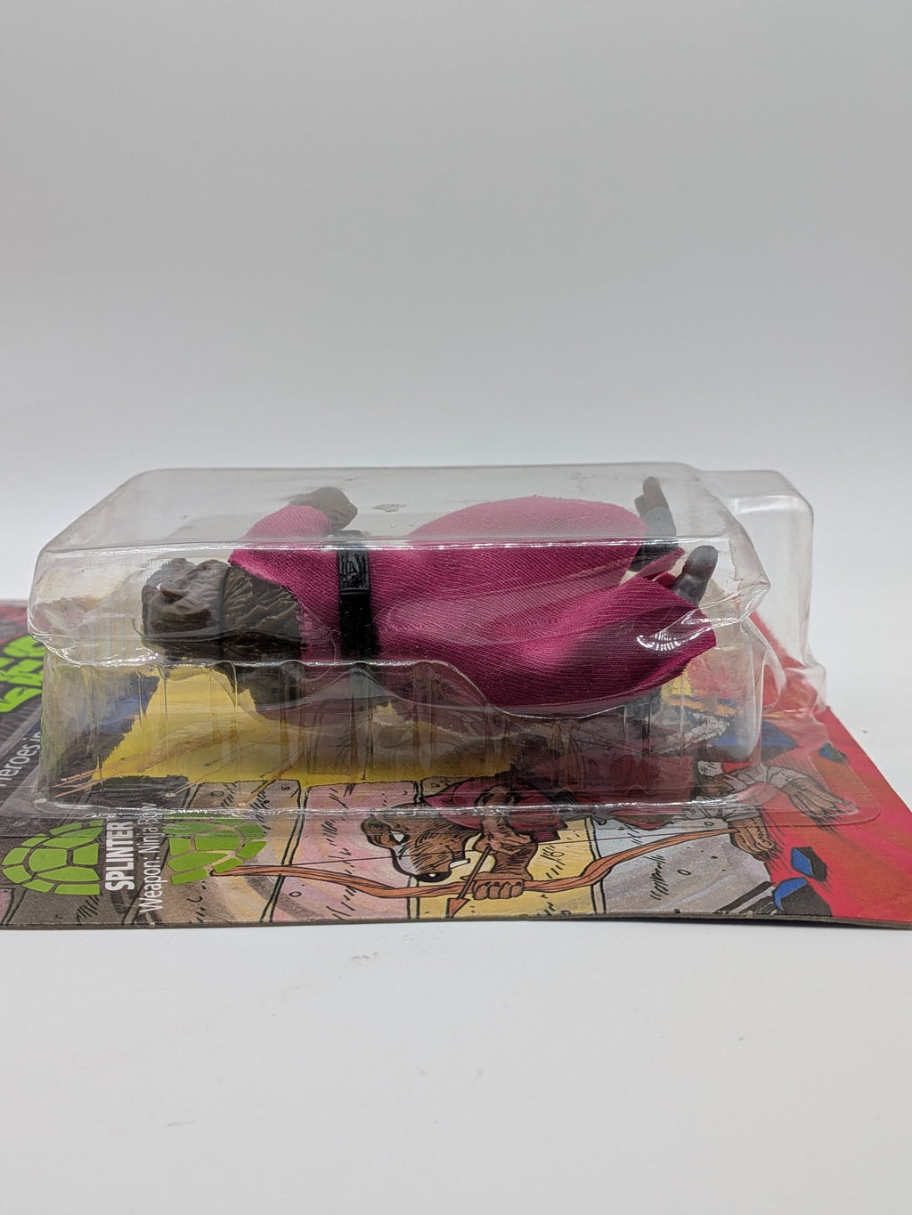 Playmates 1988 Teenage Mutant Ninja Turtles Splinter 10-Back Unpunched Action Figure