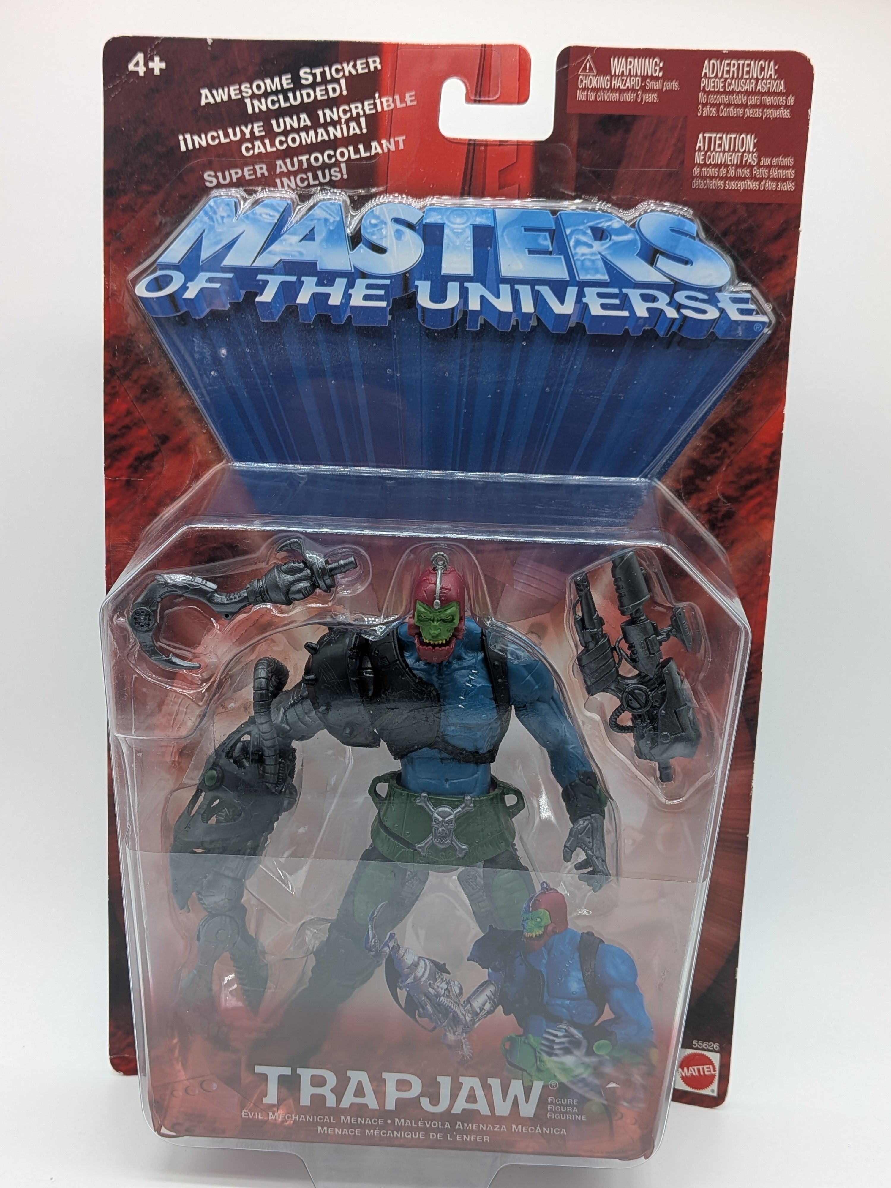 Mattel 2002 (200x) Masters of the Universe Trap Jaw Action Figure