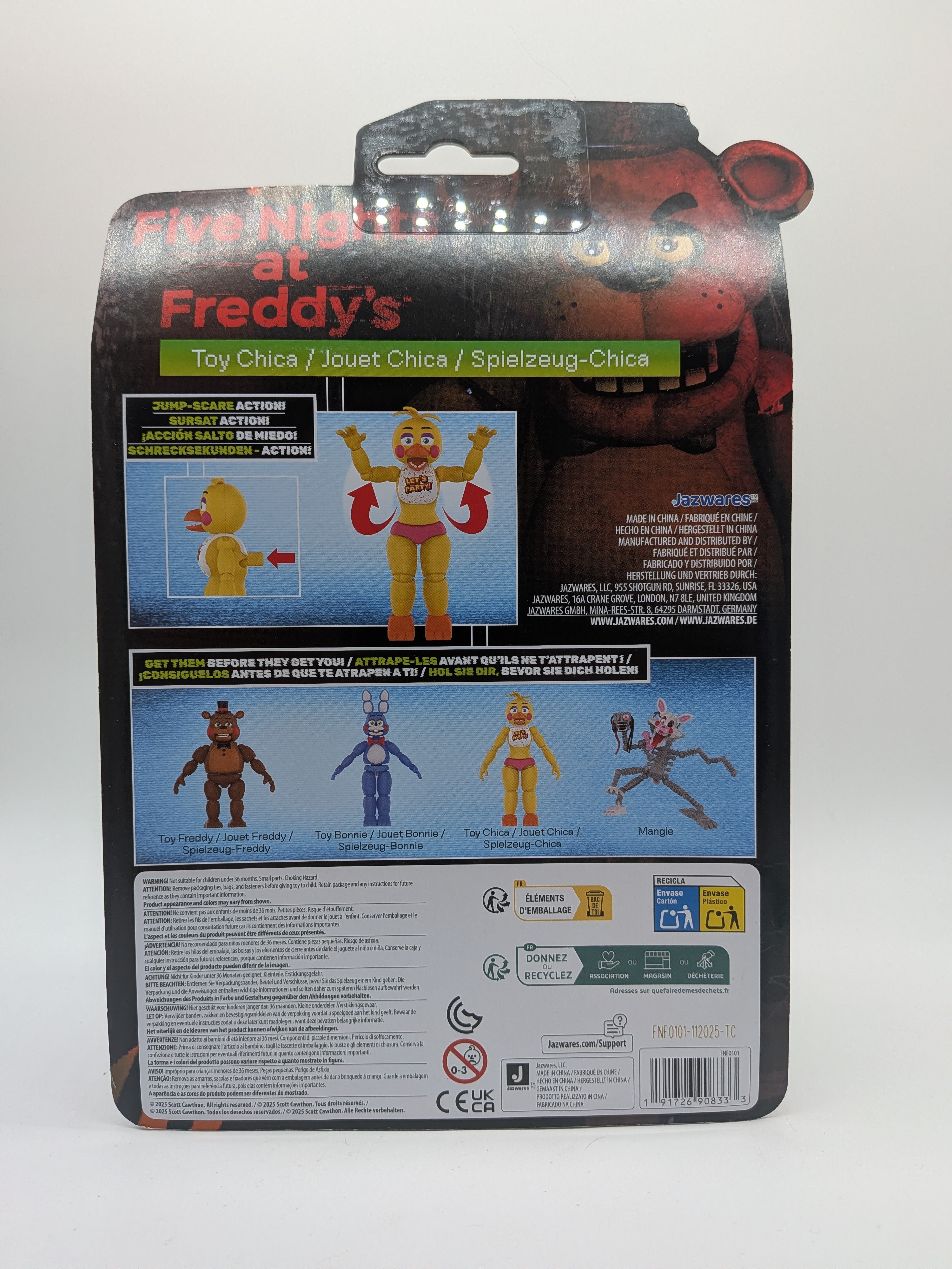 Jazwares 2025 Five Nights at Freddy's Toy Chica