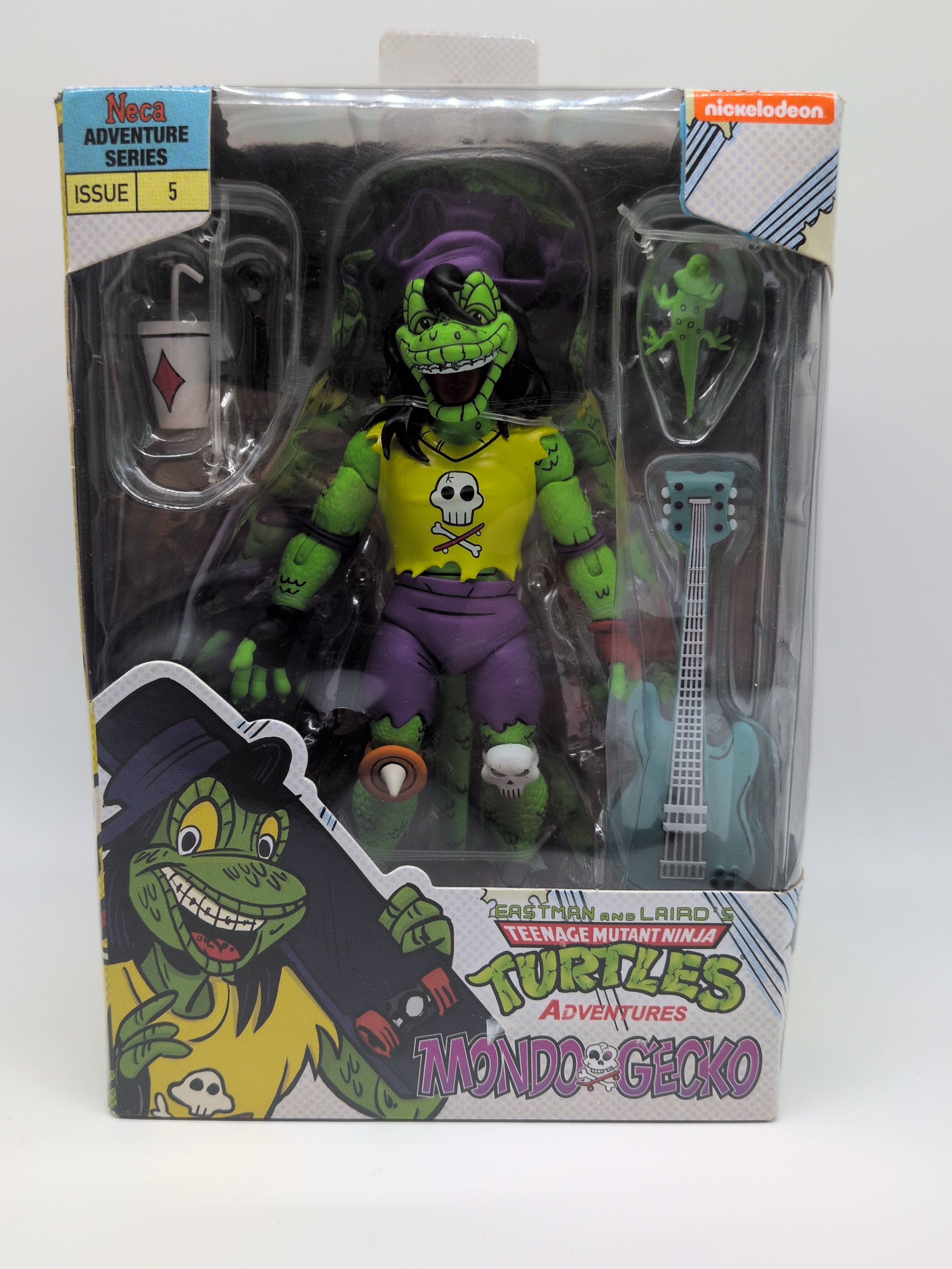 Action figure in packaging with Teenage Mutant Ninja Turtles branding