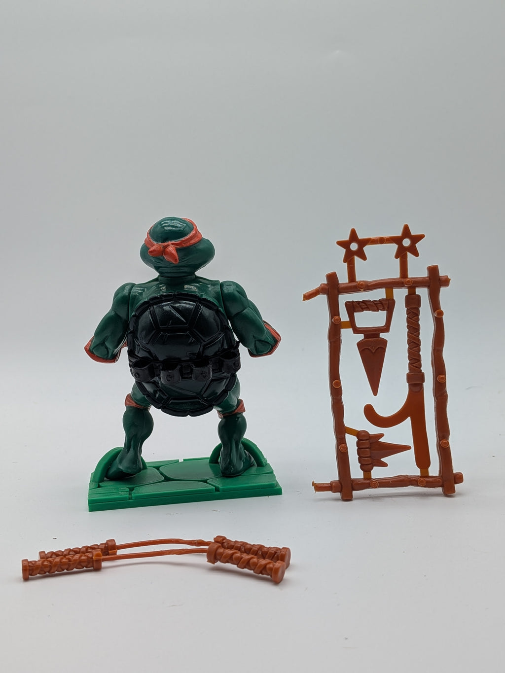 Playmates 1988 Teenage Mutant Ninja Turtles Michelangelo Original Hard Head Figure