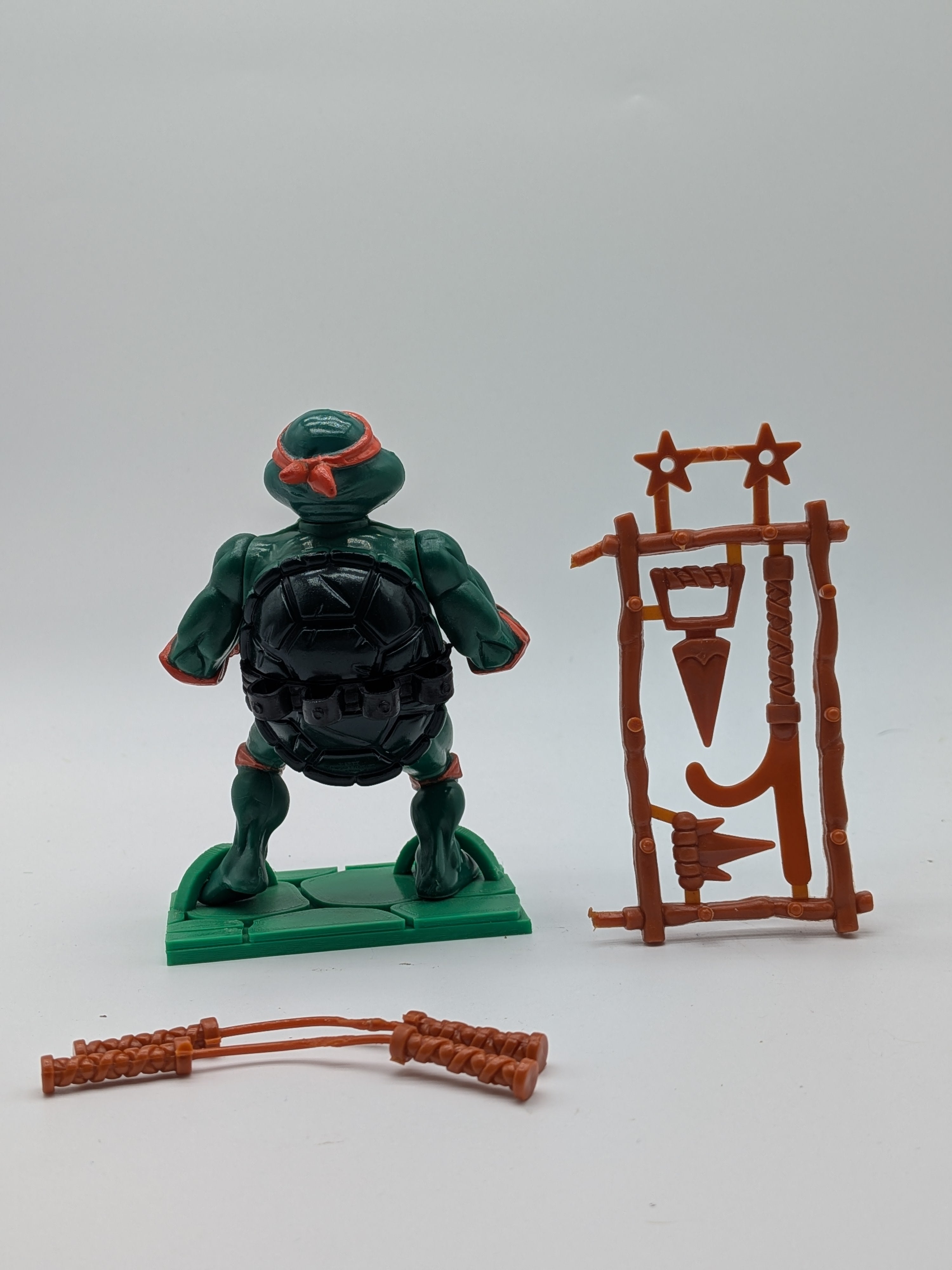 Playmates 1988 Teenage Mutant Ninja Turtles Michelangelo Original Hard Head Figure