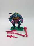 Playmates 1990 Teenage Mutant Ninja Turtles Slash Purple Belt Yellow "S" Complete