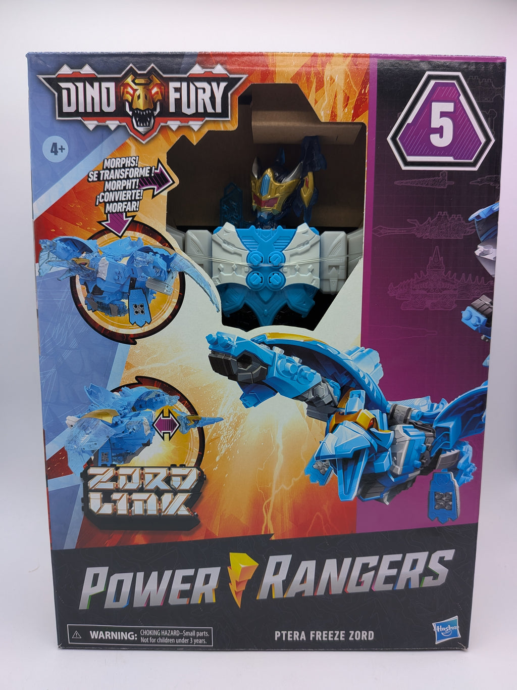 Hasbro 2022 Power Rangers Dino Fury Ptera Freeze Zord