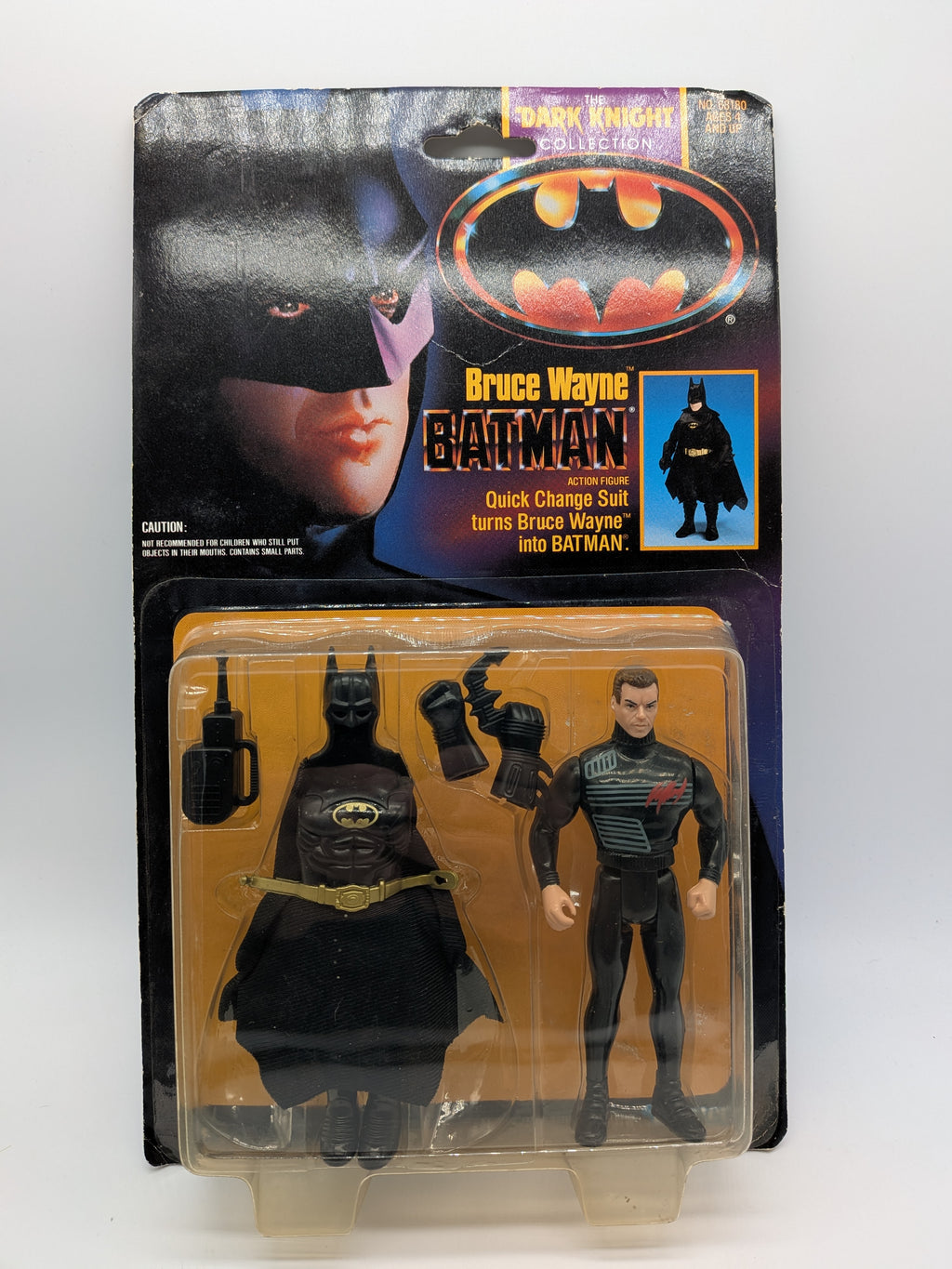 Kenner 1990 The Dark Knight Collection Bruce Wayne Batman - Sealed on Card
