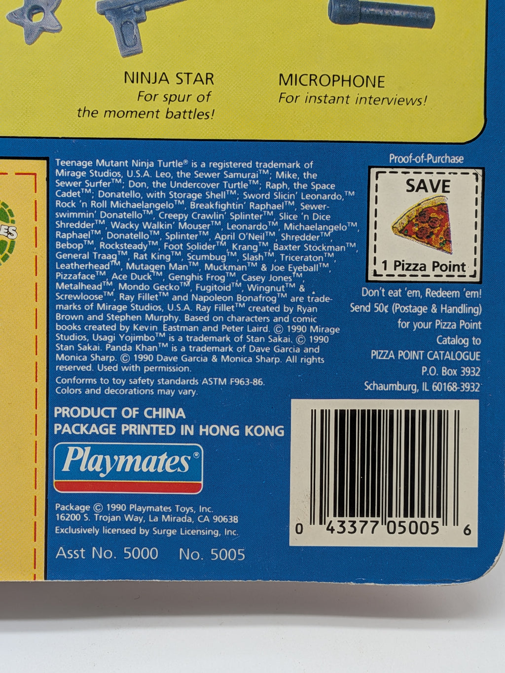 Playmates 1990 Teenage Mutant Ninja Turtles April O'Neil - Sealed and Unpunched