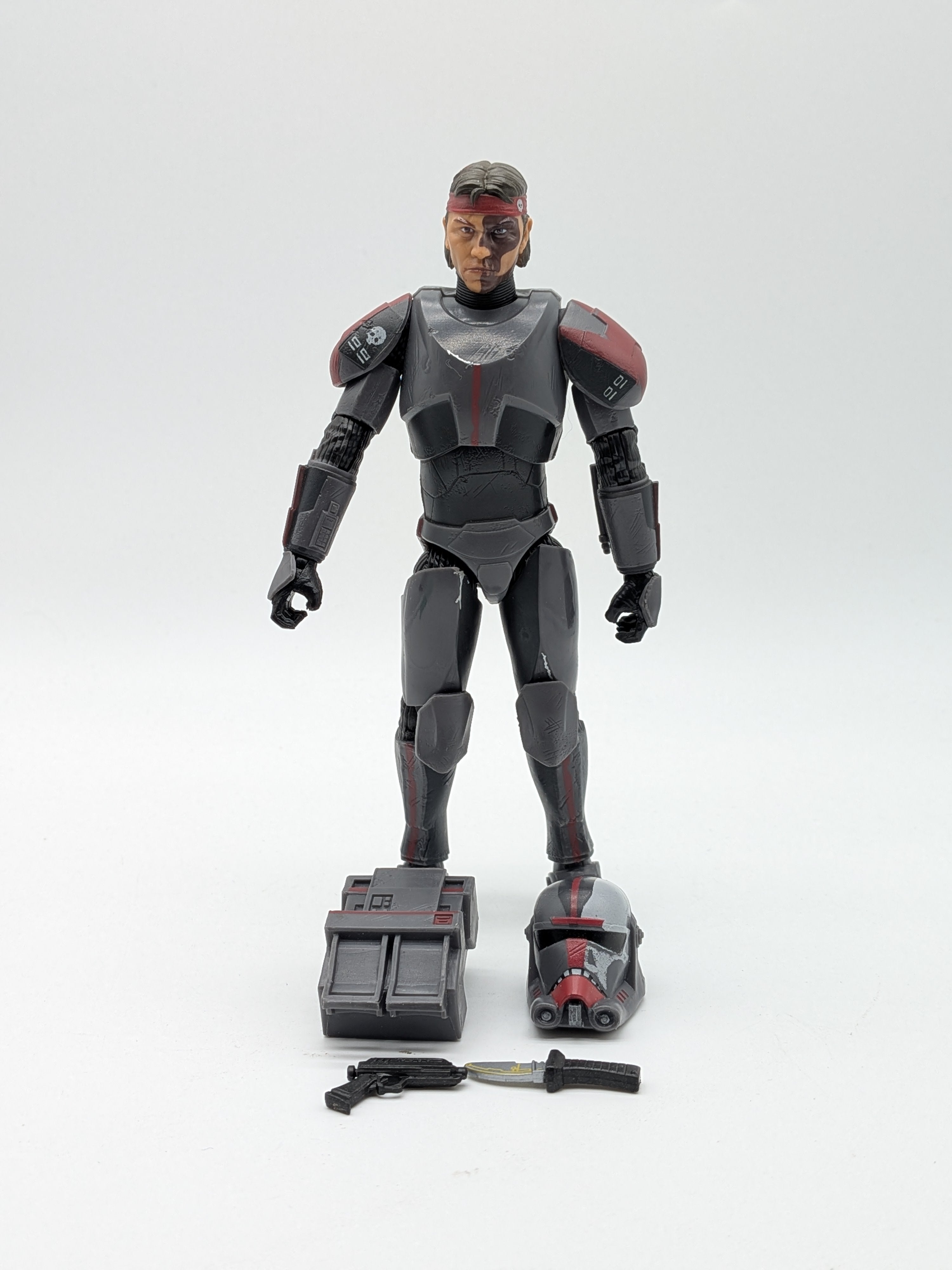 Hasbro 2021 Star Wars The Black Series Hunter (Bad Batch) - Loose (Near Complete)