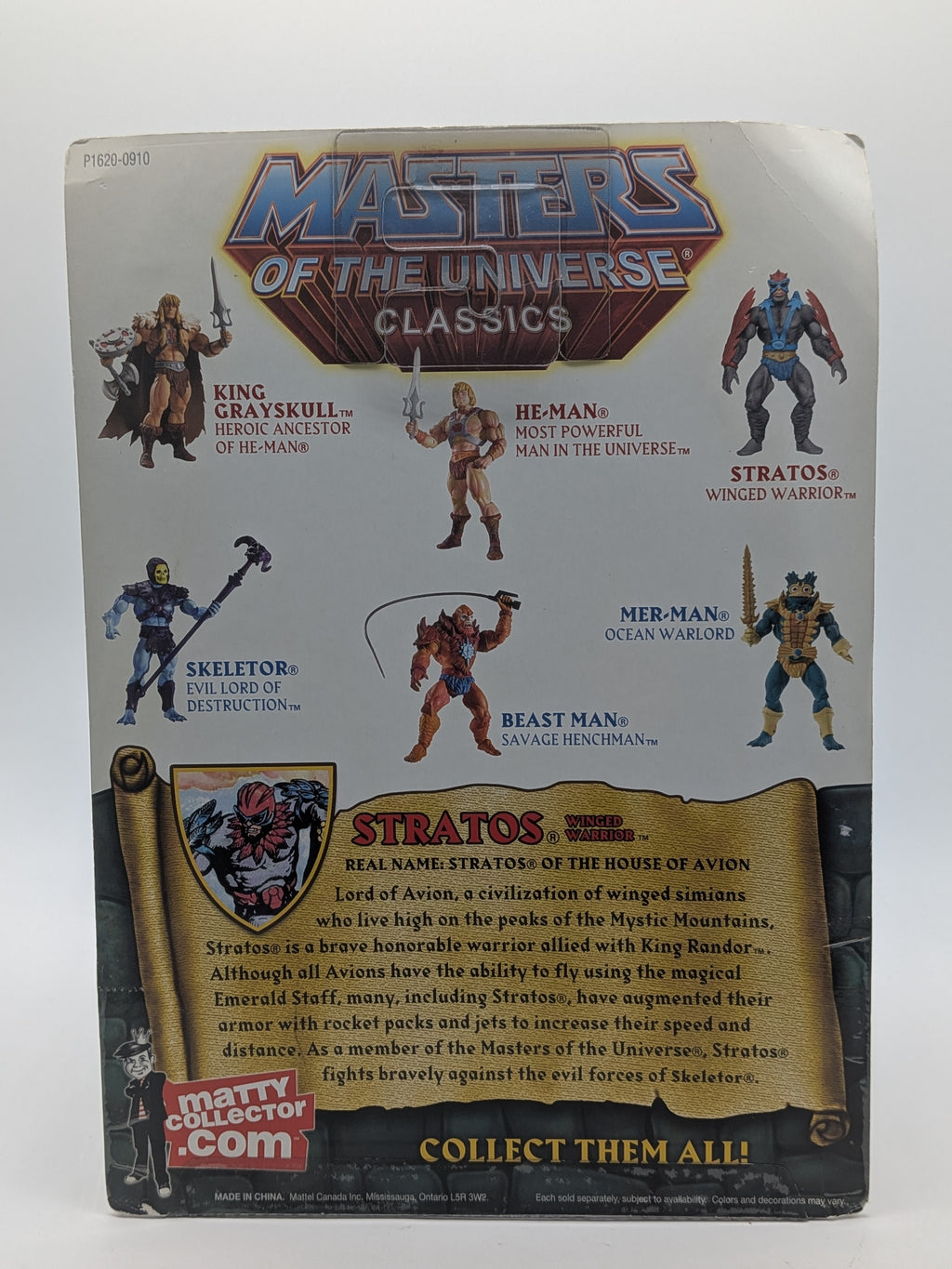 Mattel 2008 Masters of the Universe Classics Stratos