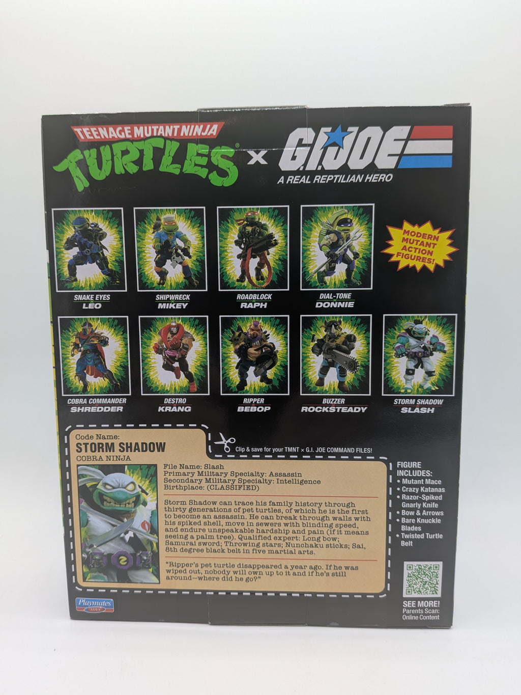 Teenage Mutant Ninja Turtles x G.I. Joe Slash x Storm Shadow Action Figure