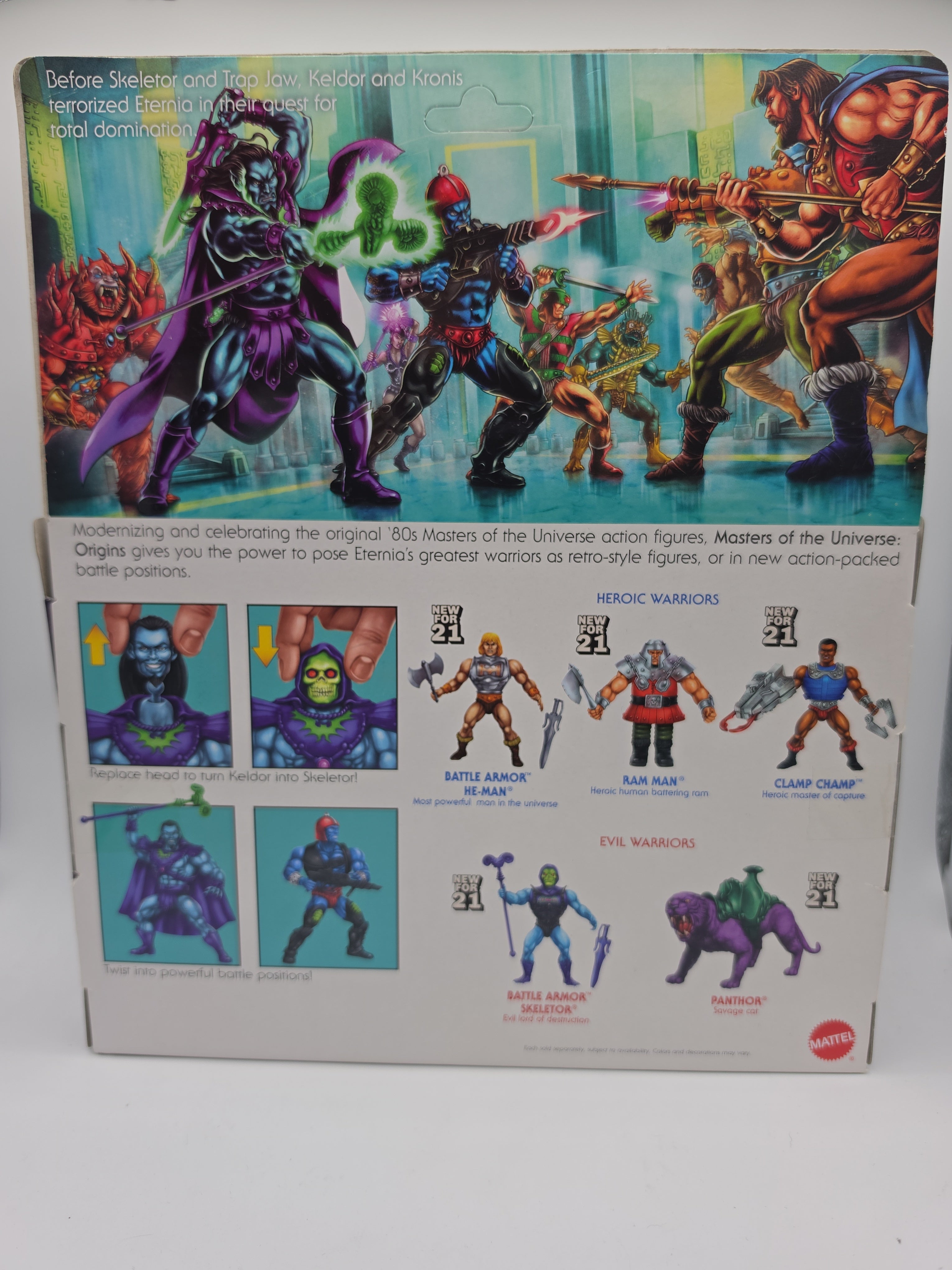 Mattel 2020 Masters of the Universe Origins Keldor & Kronis Retro Play Action Figures