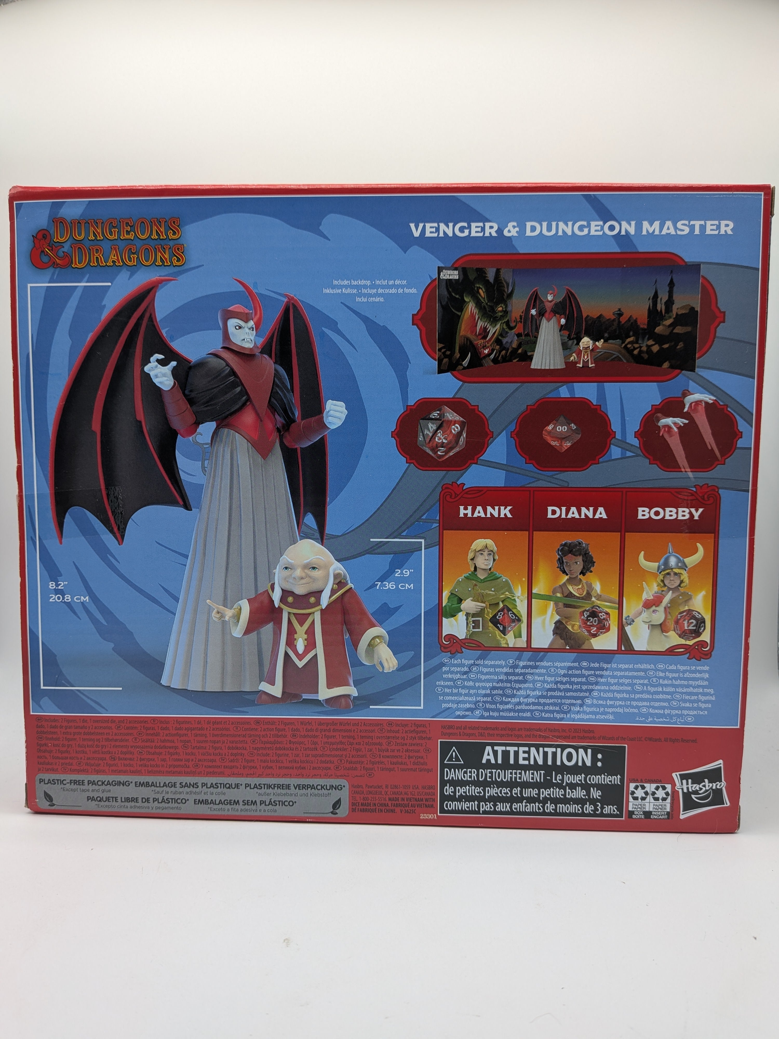 Hasbro 2023 Dungeons & Dragons Cartoon Classics Venger & Dungeon Master