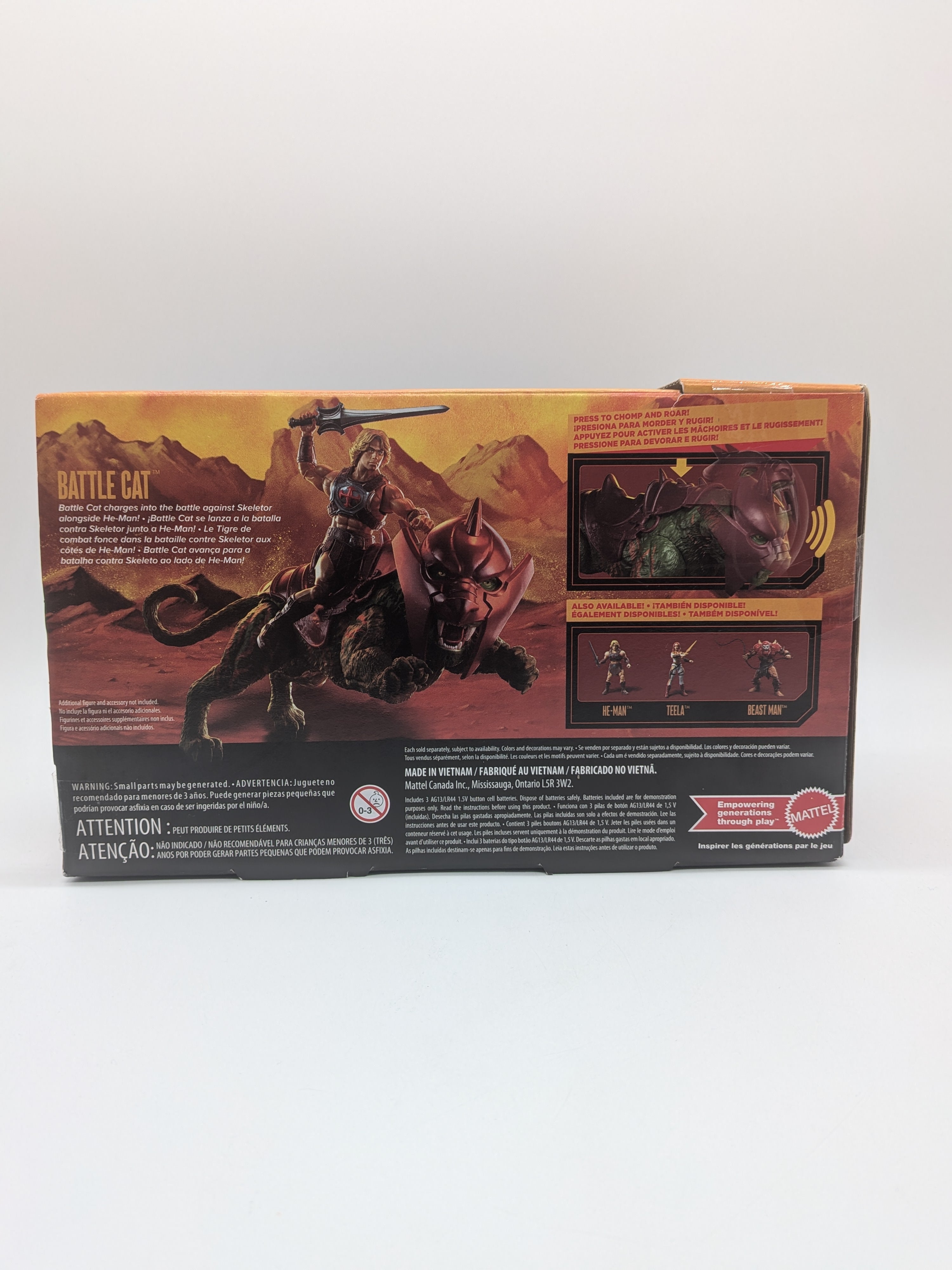 Masters of the Universe 2026 Kid Core Battle Cat Figure with Chomp & Roar Action