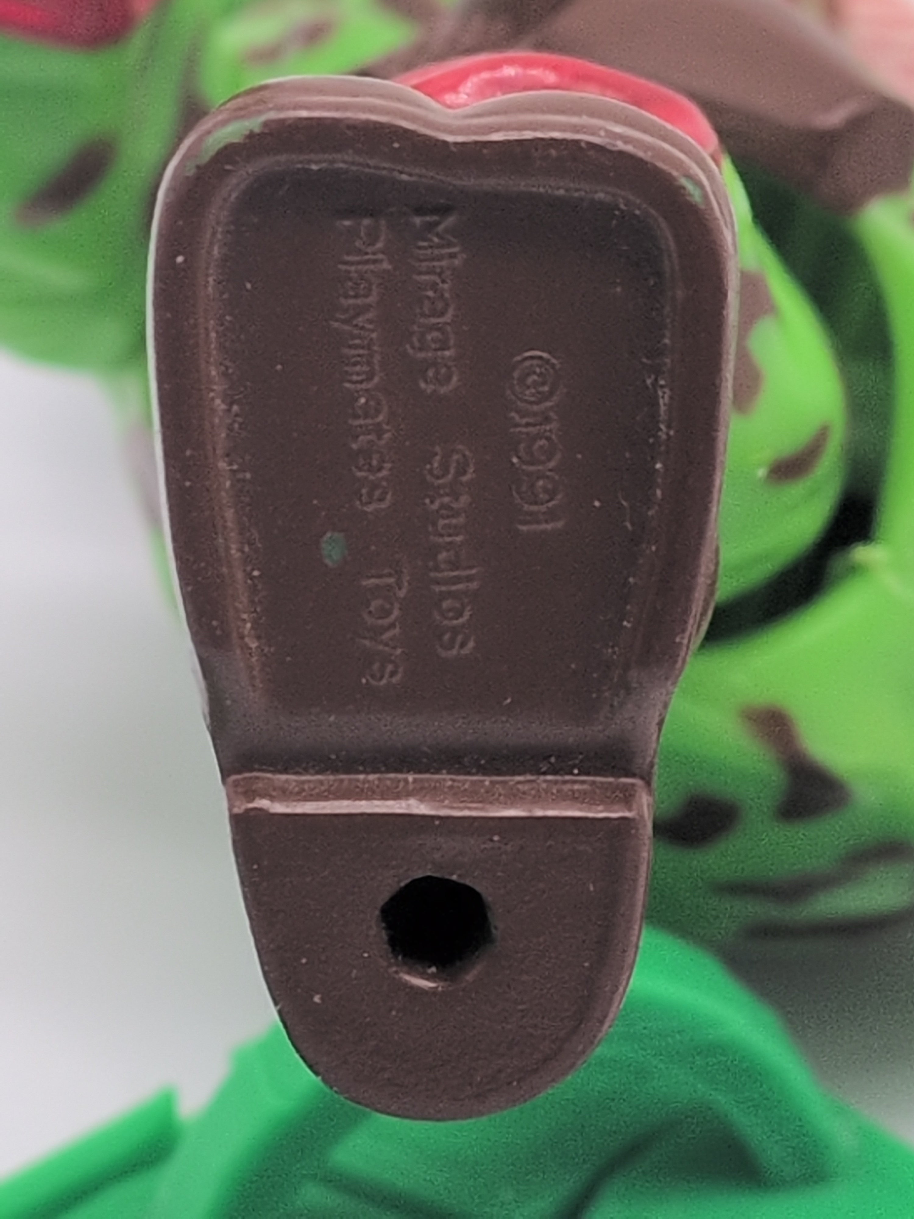 Playmates 1991 Teenage Mutant Ninja Turtles Green Beret Raphael - Loose (Complete)