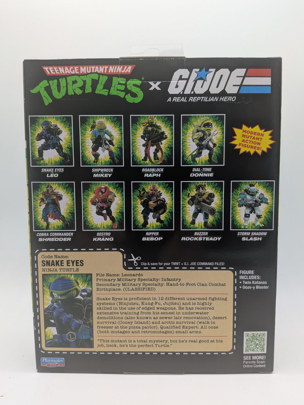 Teenage Mutant Ninja Turtles x G.I. Joe Leonardo x Snake Eyes Action Figure