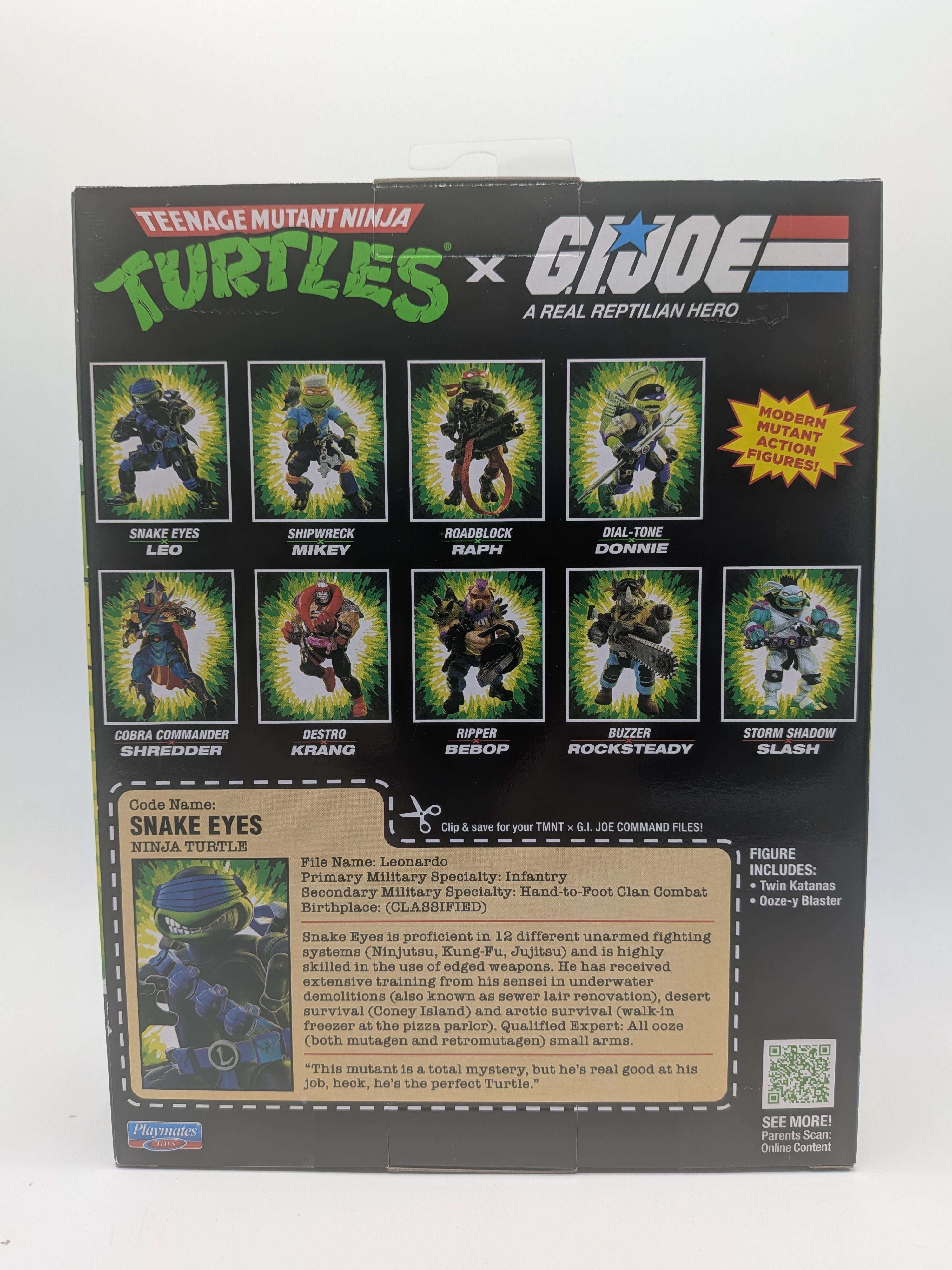 Teenage Mutant Ninja Turtles x G.I. Joe Leonardo x Snake Eyes Action Figure