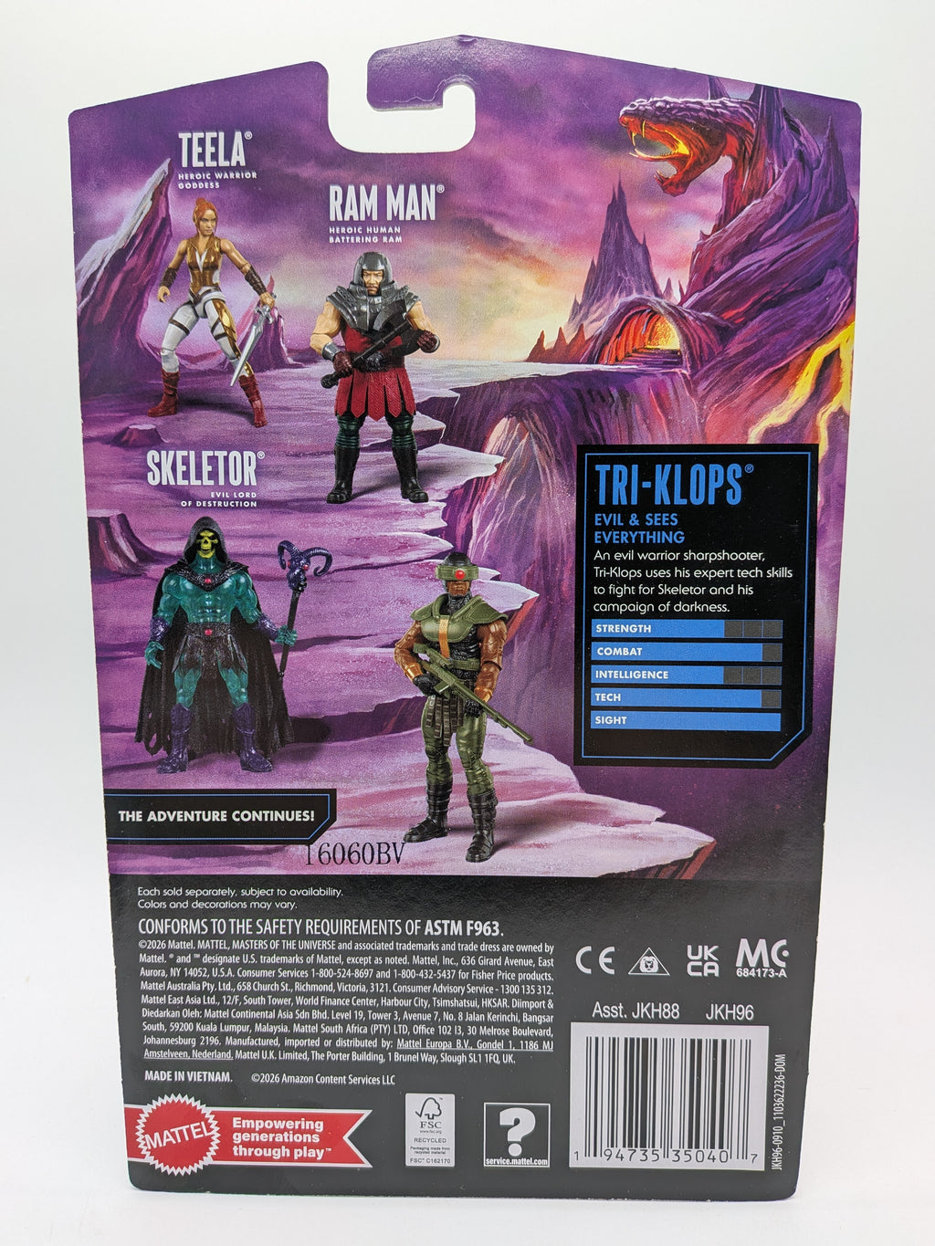 Mattel 2026 Masters of the Universe Kid Core Wave 4 Tri-Klops