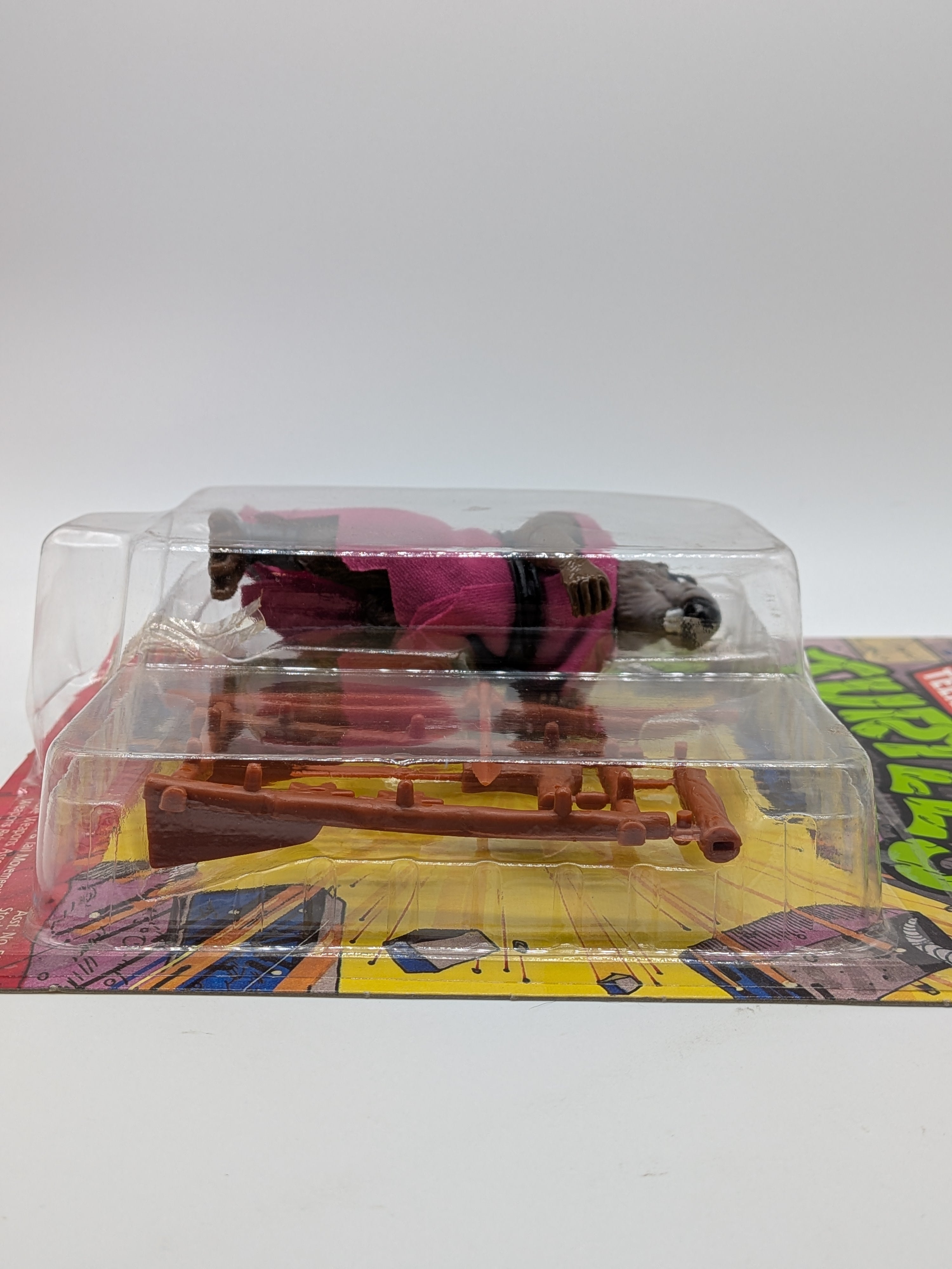 Playmates 1988 Teenage Mutant Ninja Turtles Splinter 10-Back Unpunched Action Figure